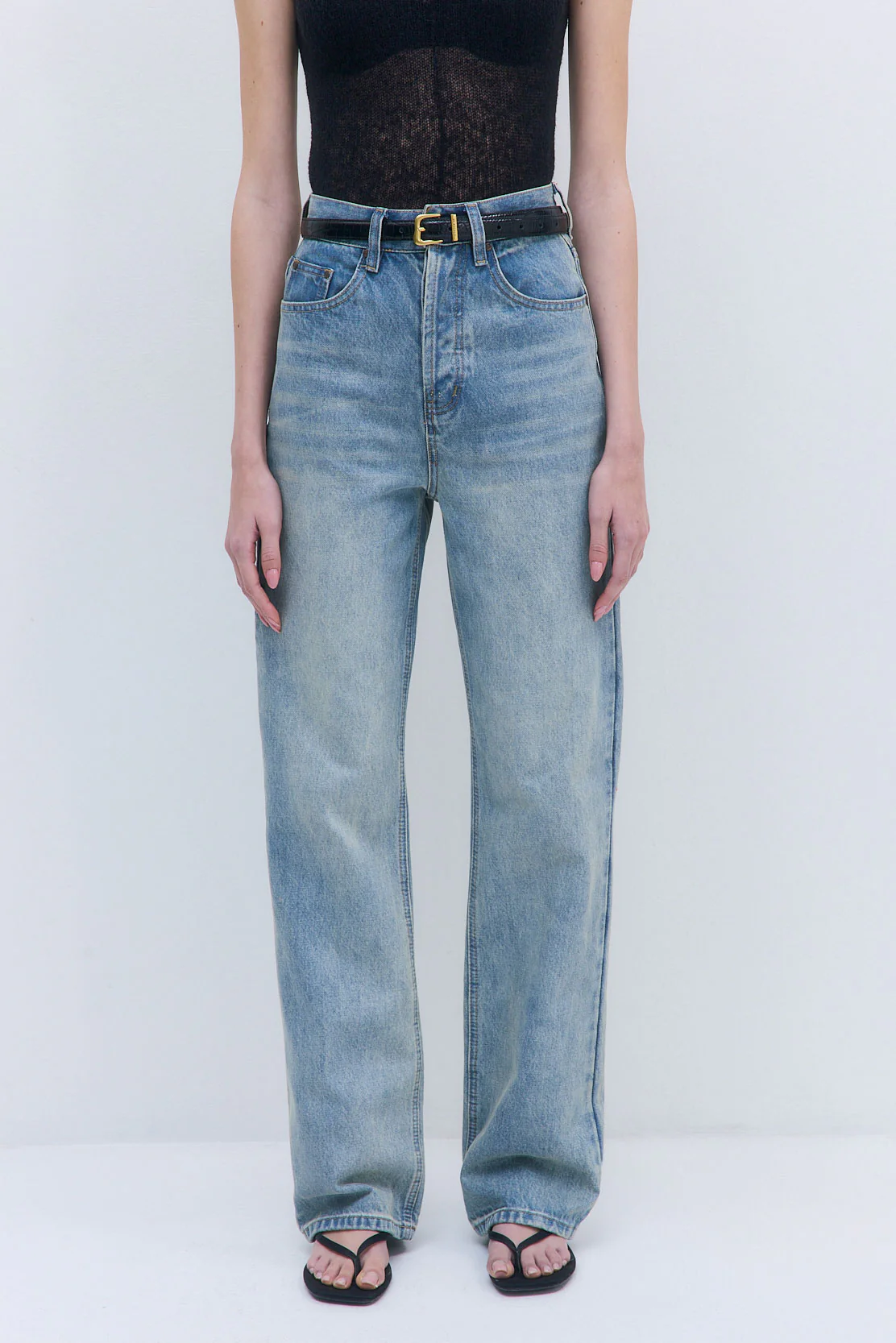 No.8| High Waisted Wide Leg Denim - Image 2