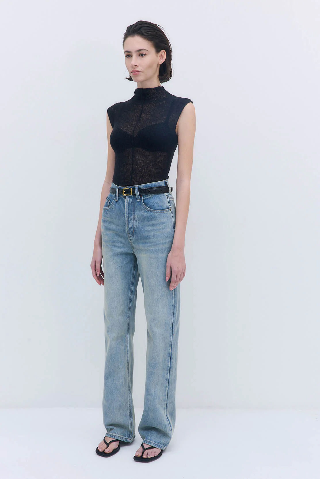 No.8| High Waisted Wide Leg Denim - Image 4