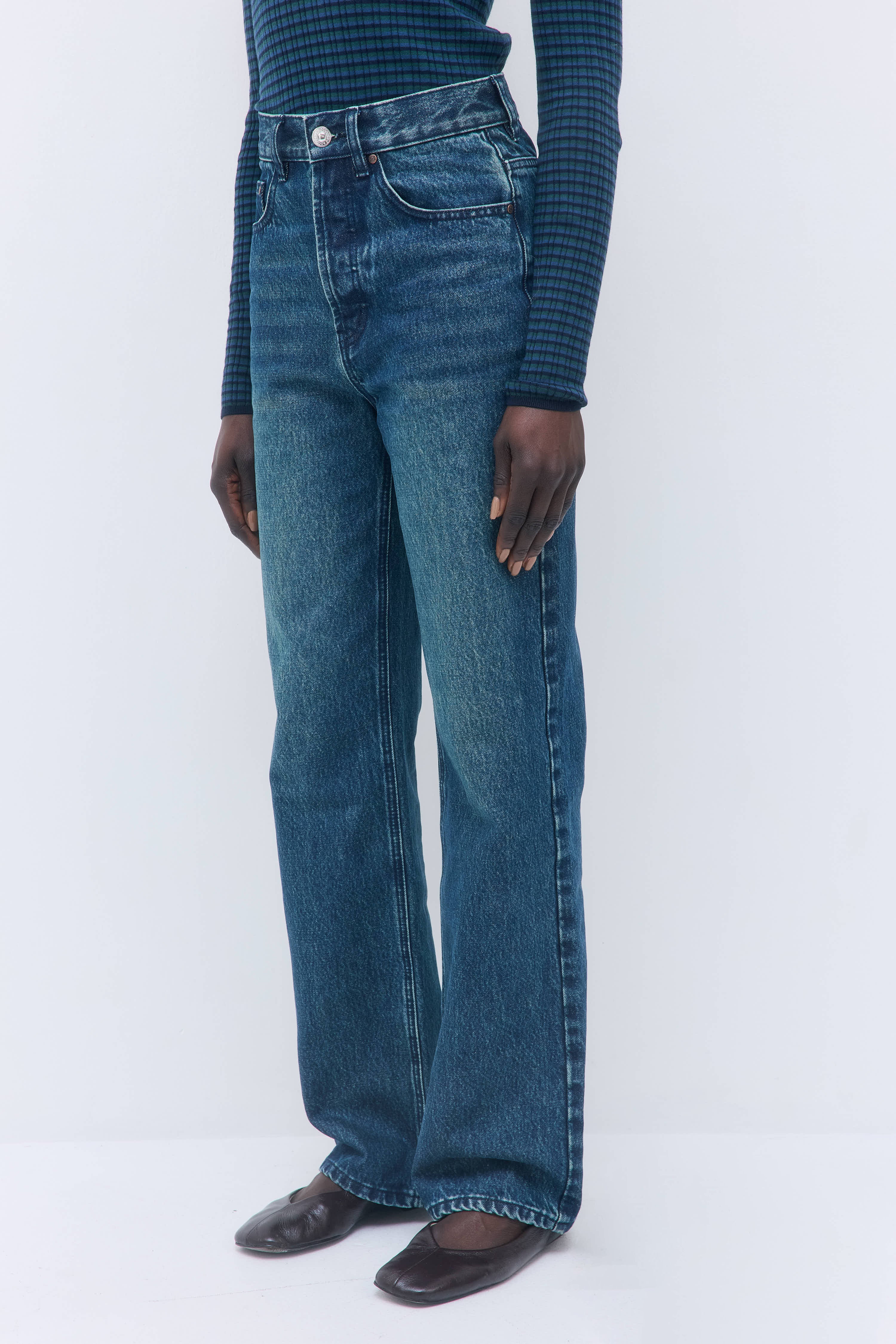 No.8| High Waisted Wide Leg Denim - Image 4