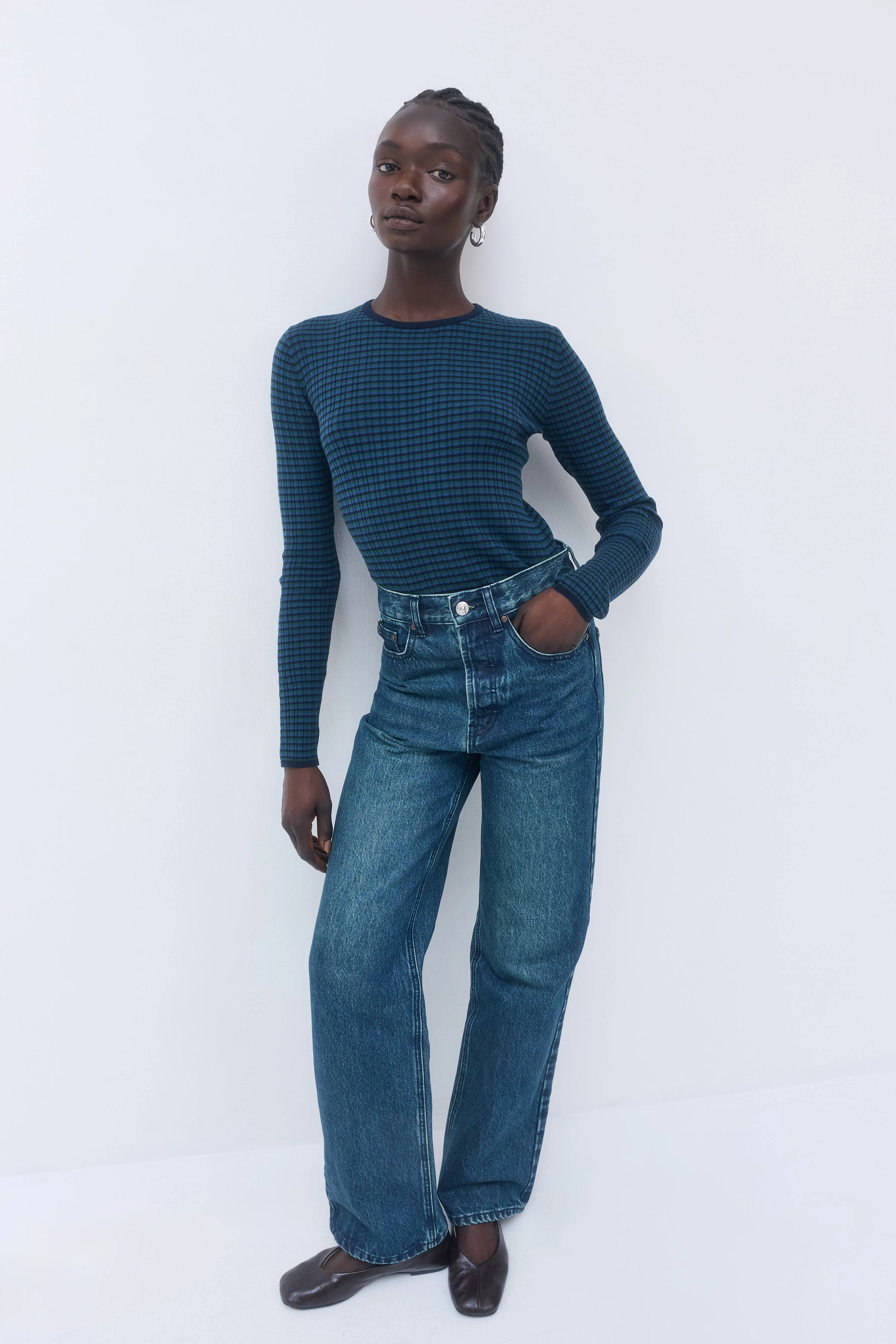 No.8| High Waisted Wide Leg Denim - Image 8