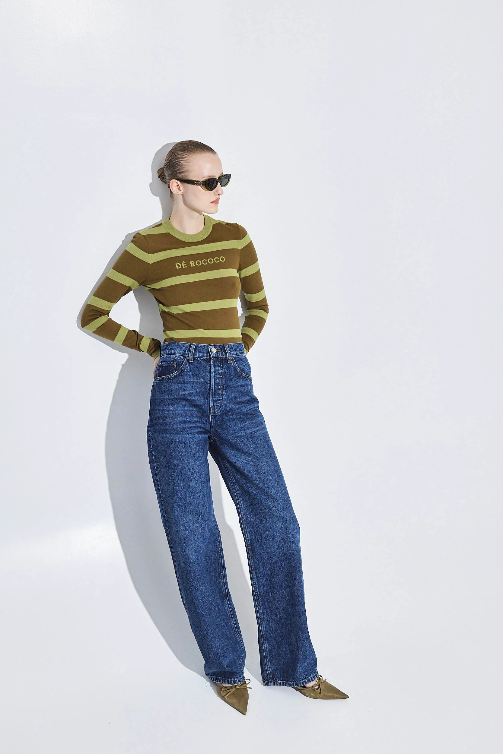 No.8| High Waisted Wide Leg Denim - Image 3