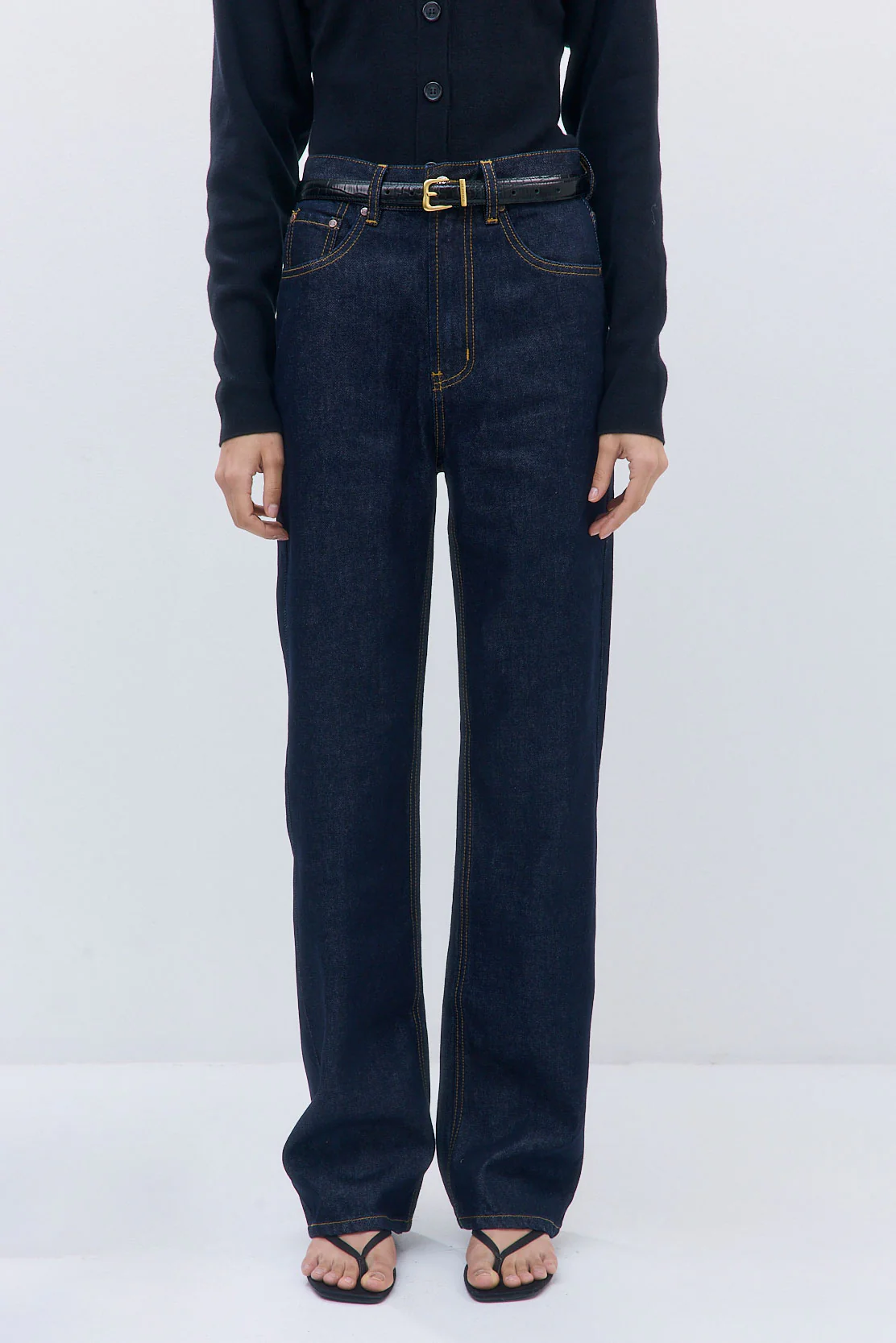 No.8| High Waisted Wide Leg Denim - Image 2