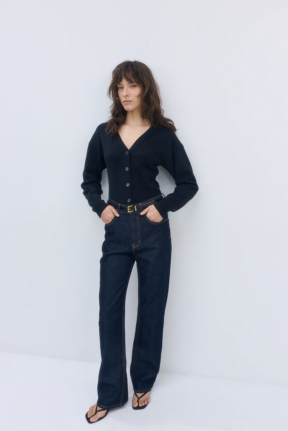 No.8| High Waisted Wide Leg Denim - Image 3