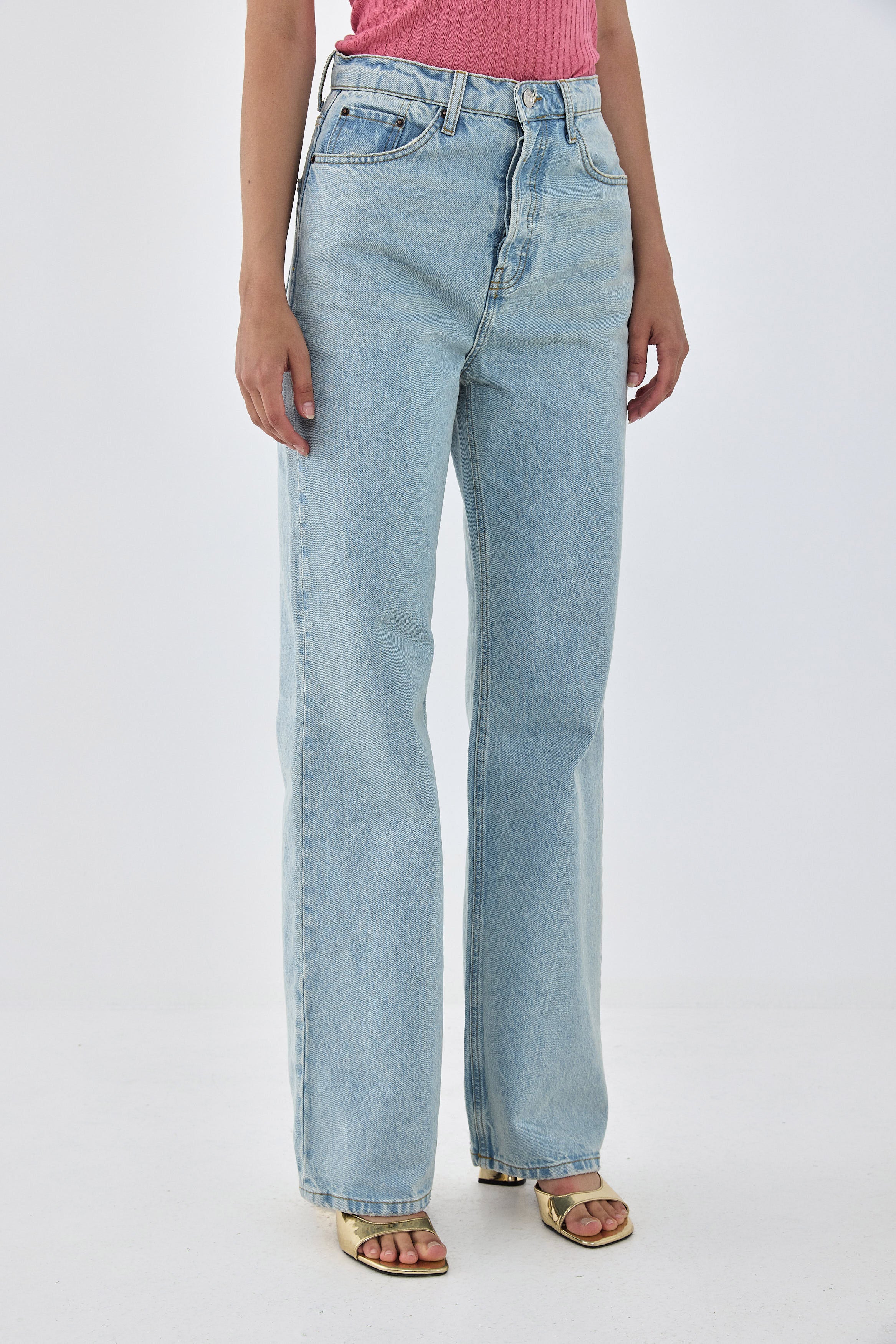 No.8| High Waisted Wide Leg Denim - Image 4