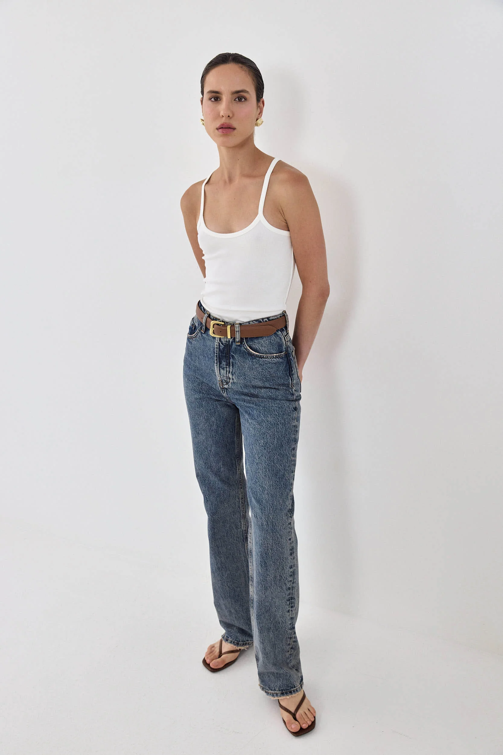 No.8| High Waisted Wide Leg Denim - Image 3