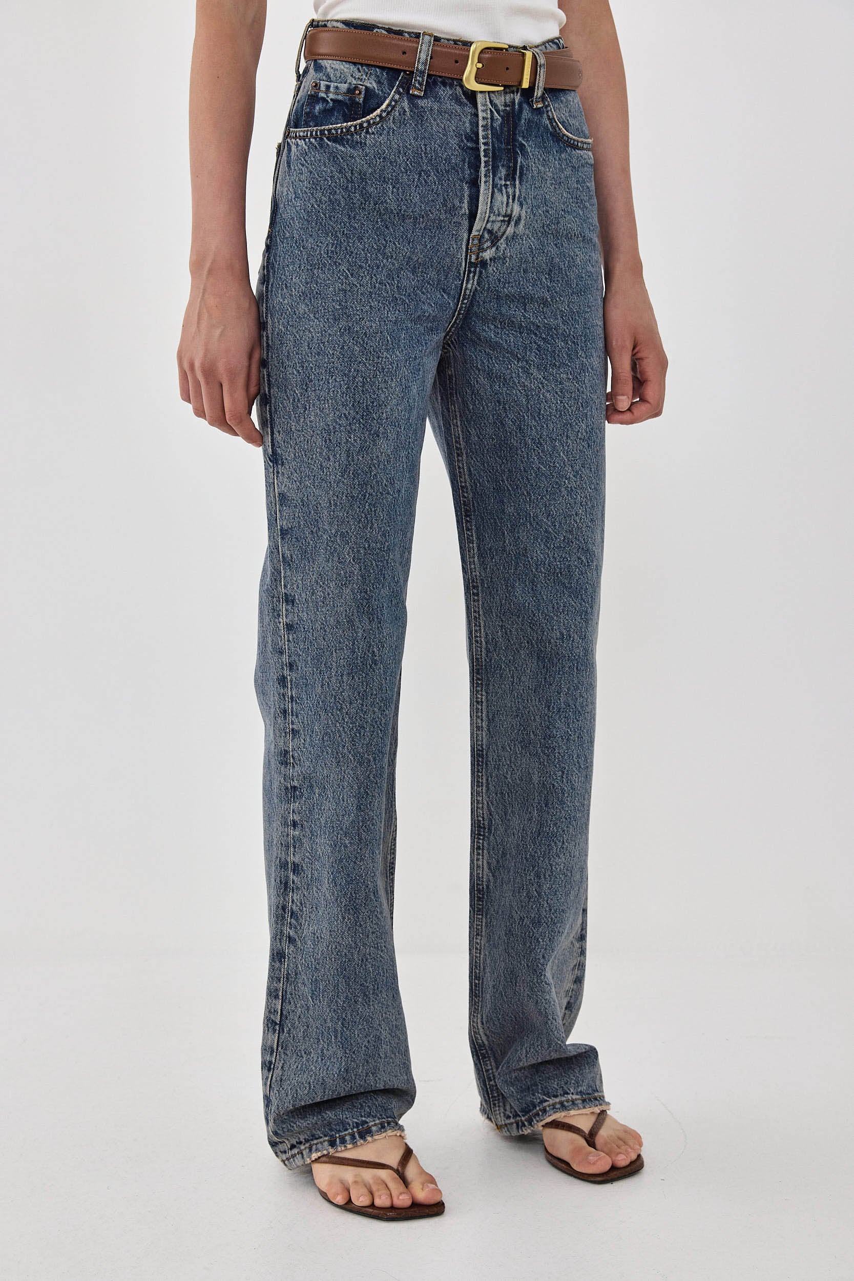 No.8| High Waisted Wide Leg Denim - Image 4