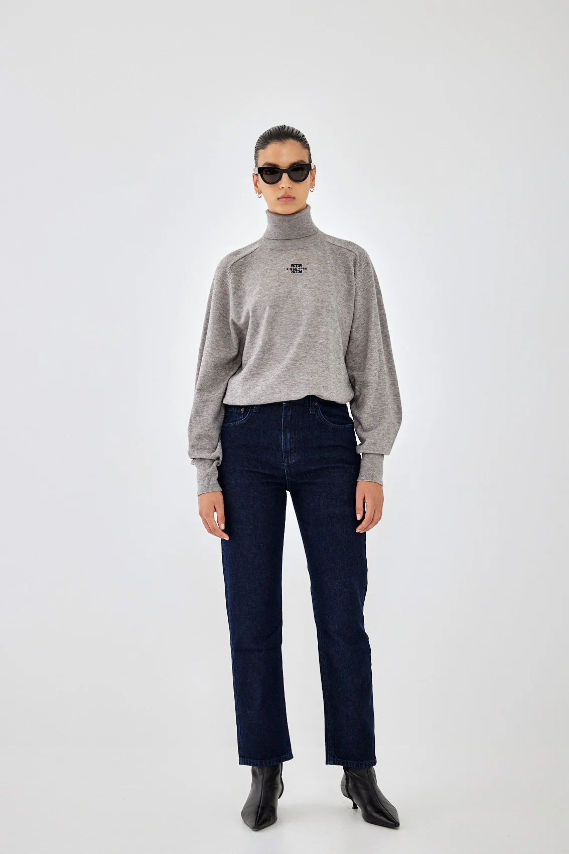 No.9| High Waist Straight Cropped Denim