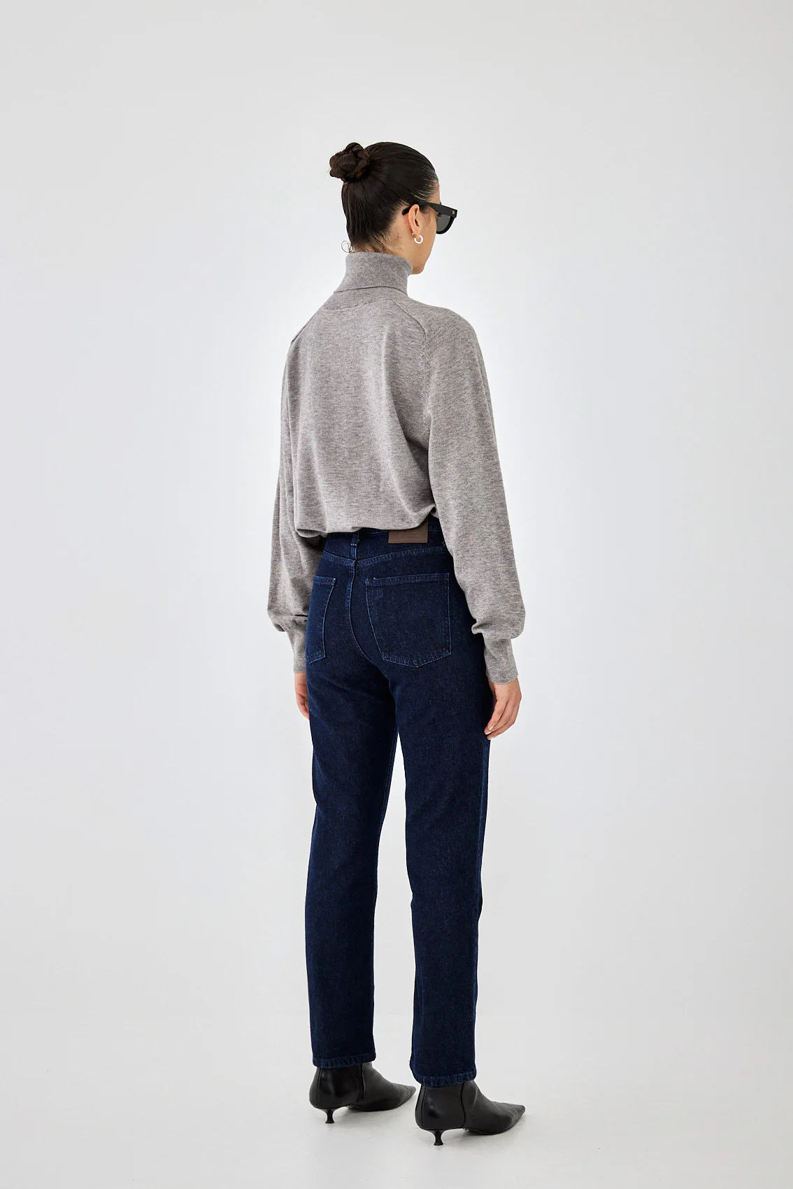 No.9| High Waist Straight Cropped Denim - Image 5