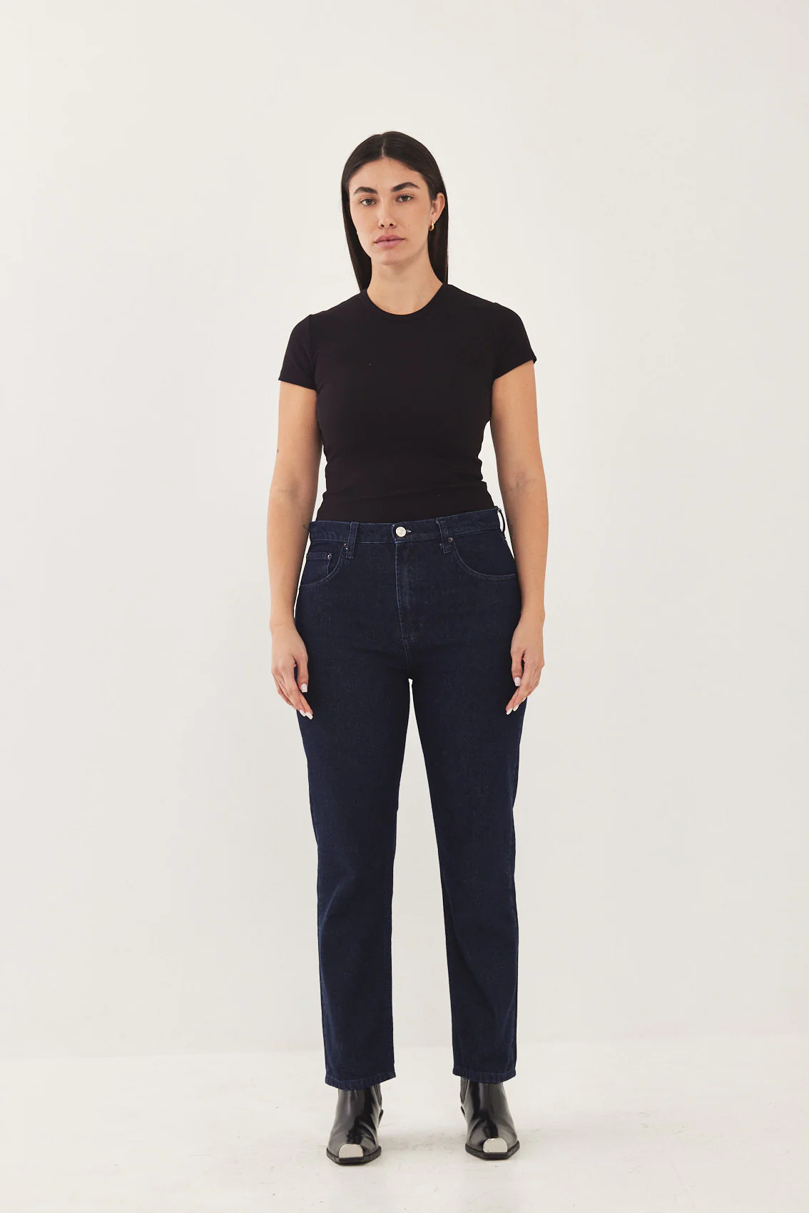 No.9| High Waist Straight Cropped Denim - Image 8