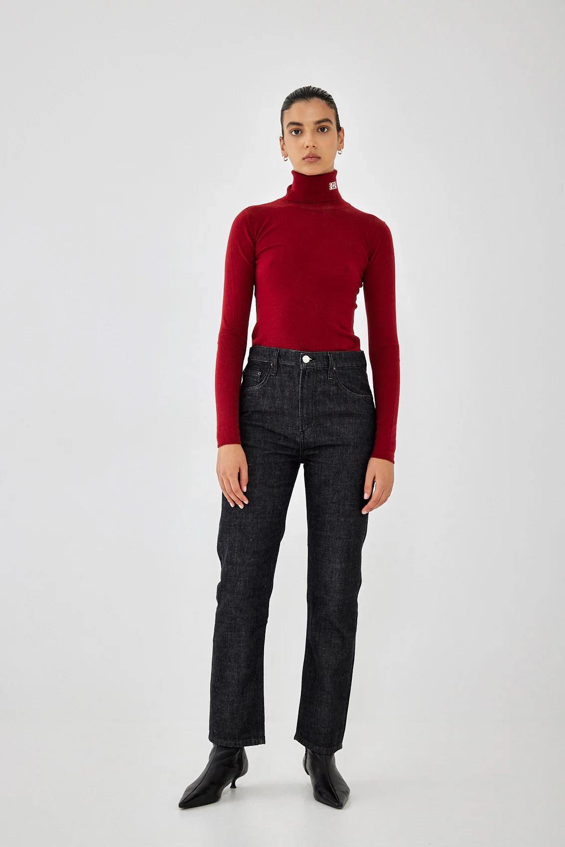 No.9| High Waist Straight Cropped Denim