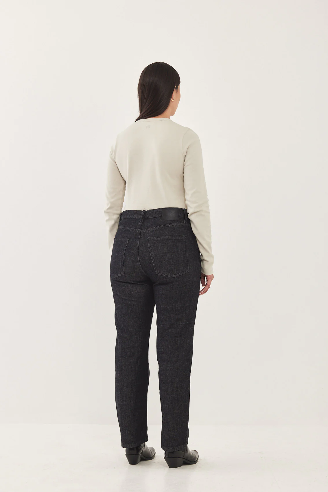No.9| High Waist Straight Cropped Denim - Image 11
