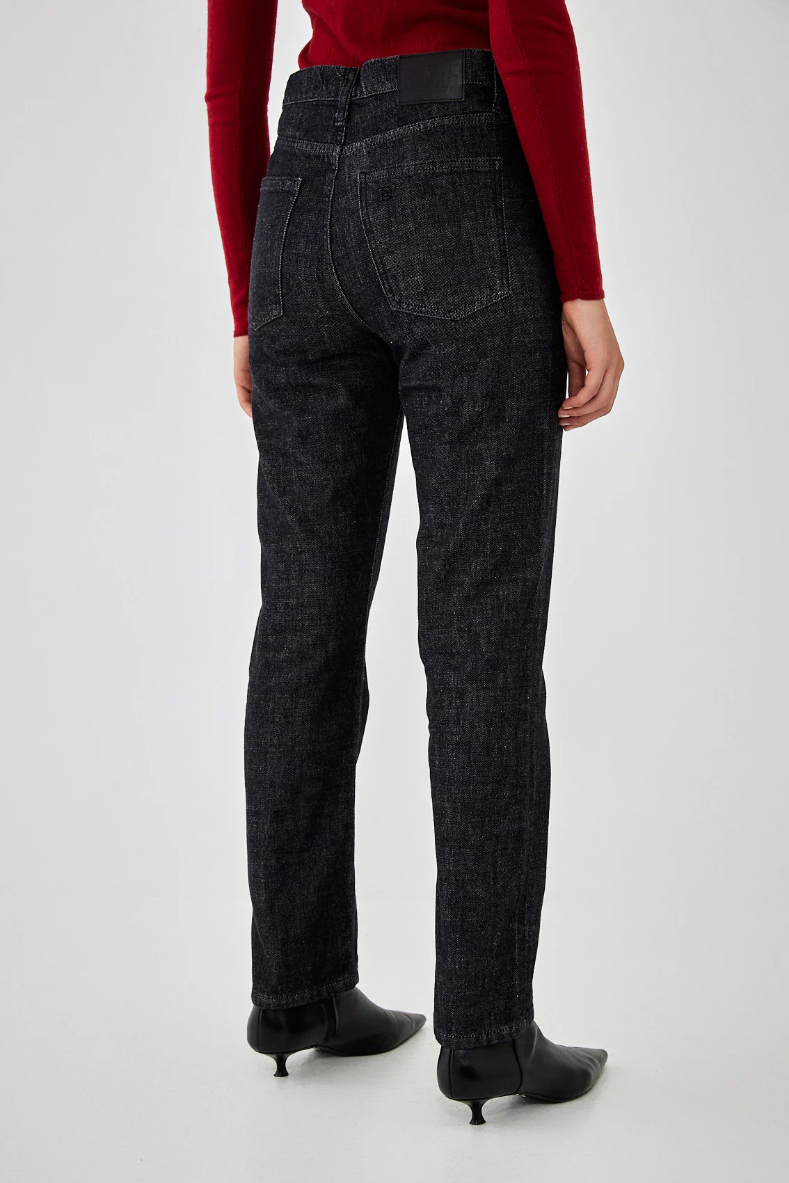No.9| High Waist Straight Cropped Denim - Image 5