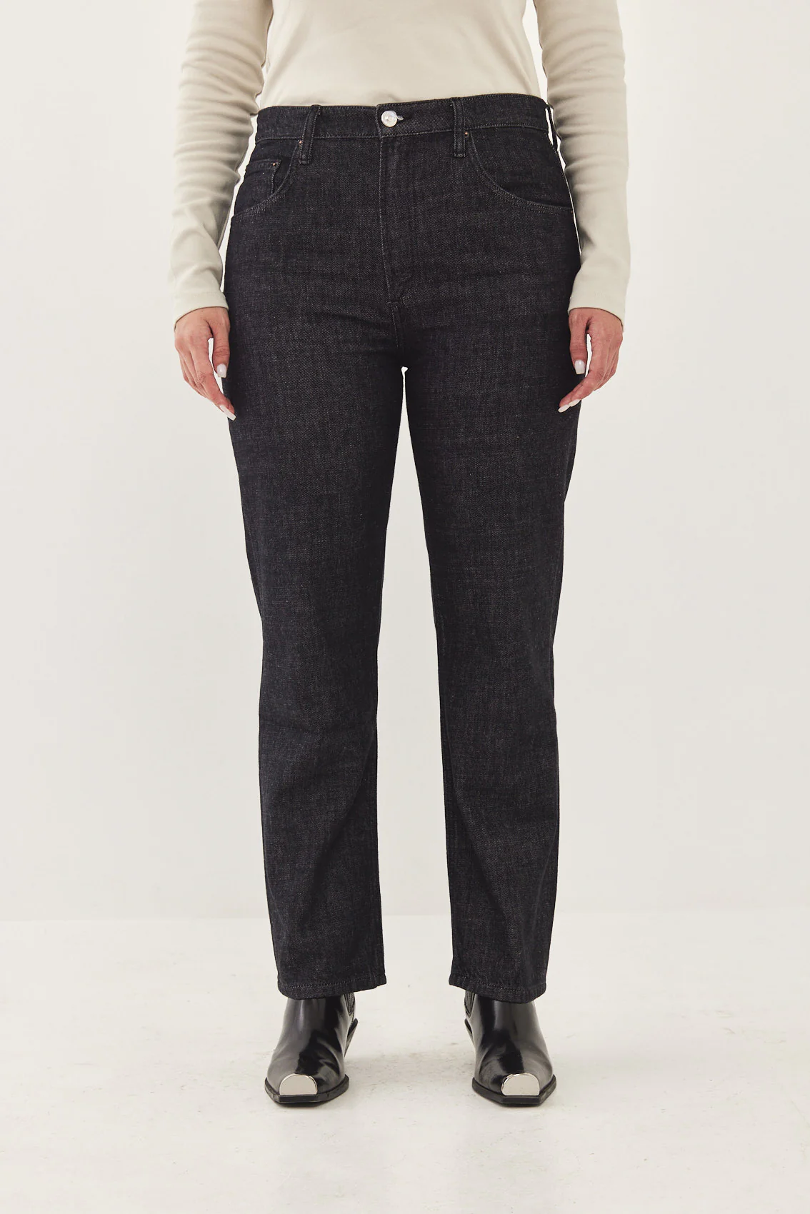 No.9| High Waist Straight Cropped Denim - Image 8