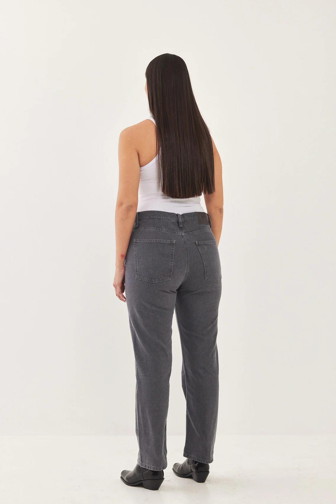 No.9| High Waist Straight Cropped Denim - Image 10