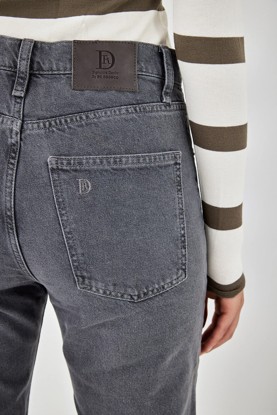 No.9| High Waist Straight Cropped Denim - Image 6