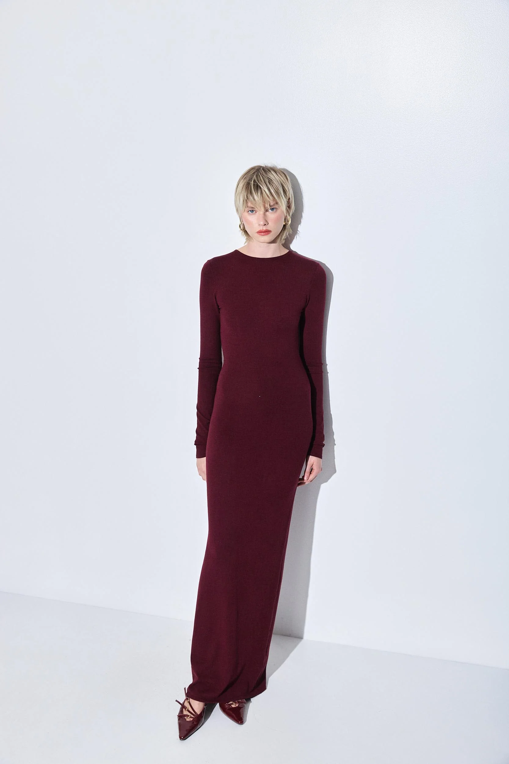 Open Back Buckle Maxi Dress - Image 3