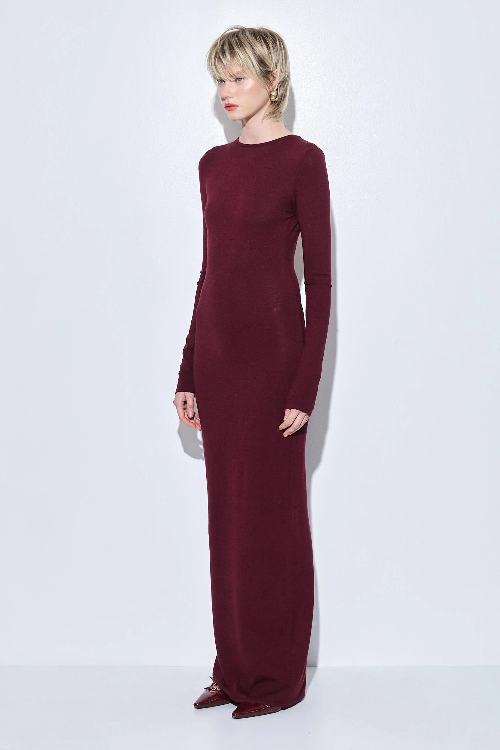 Open Back Buckle Maxi Dress - Image 4