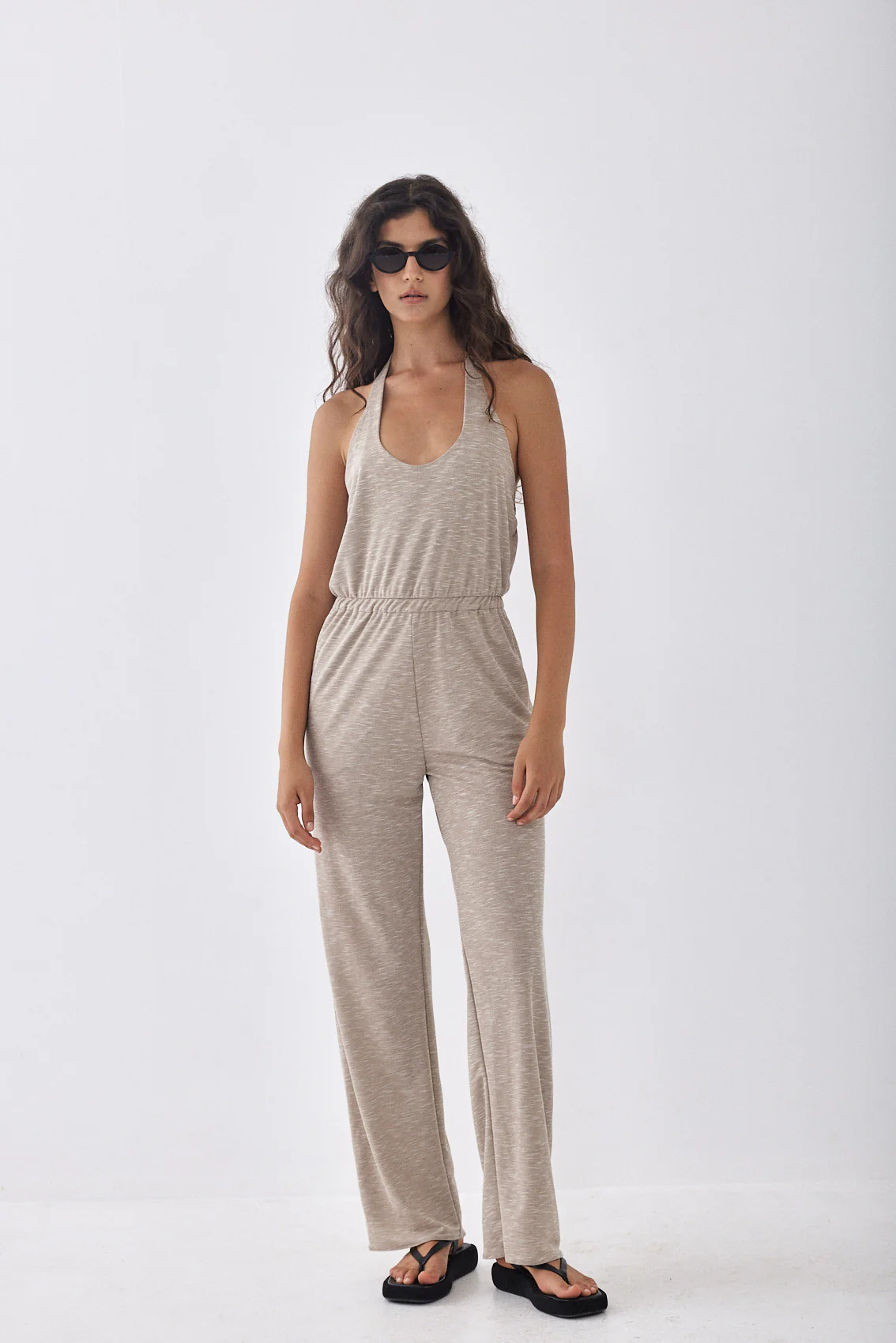 Open Back Lounge Jumpsuit