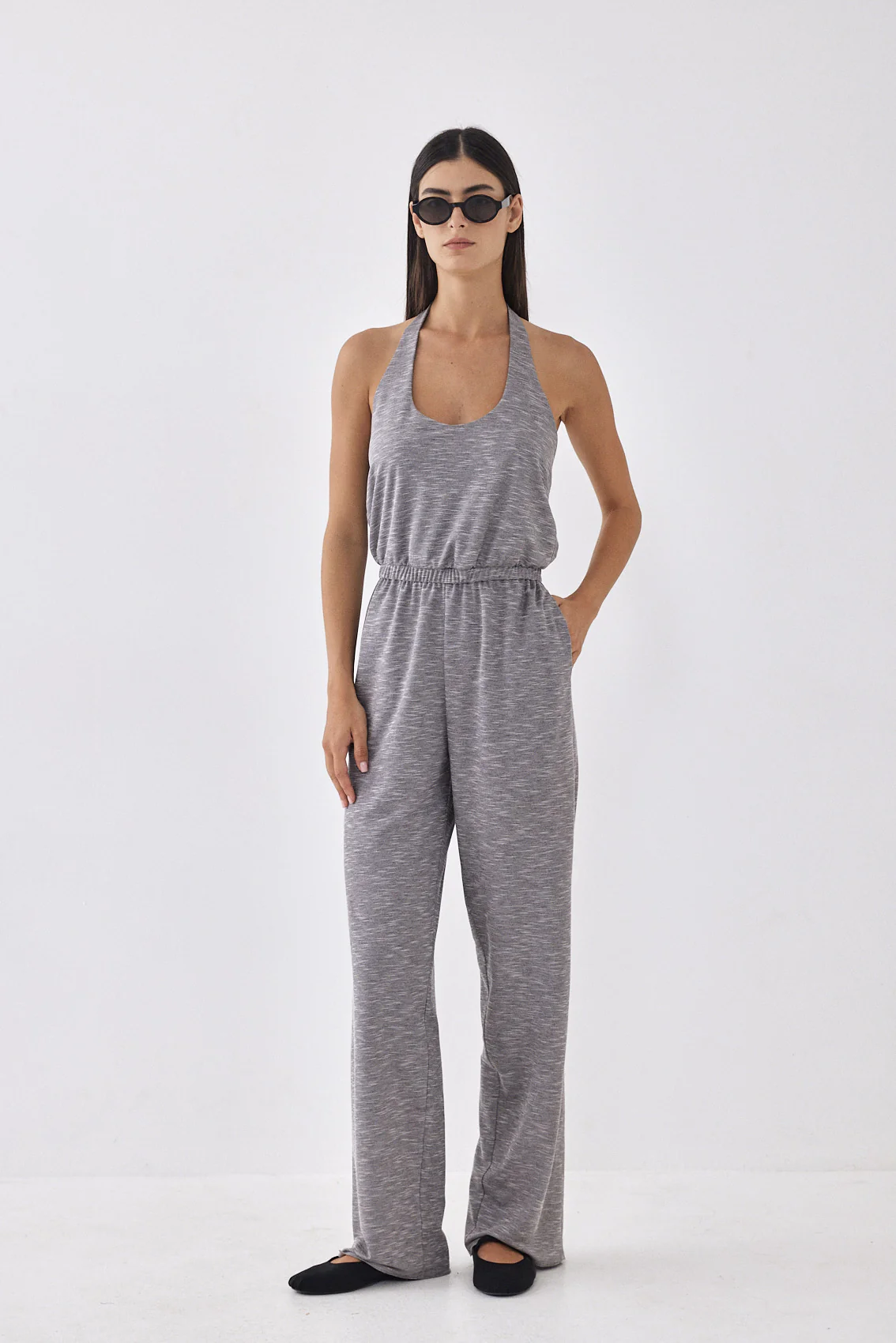 Open Back Lounge Jumpsuit