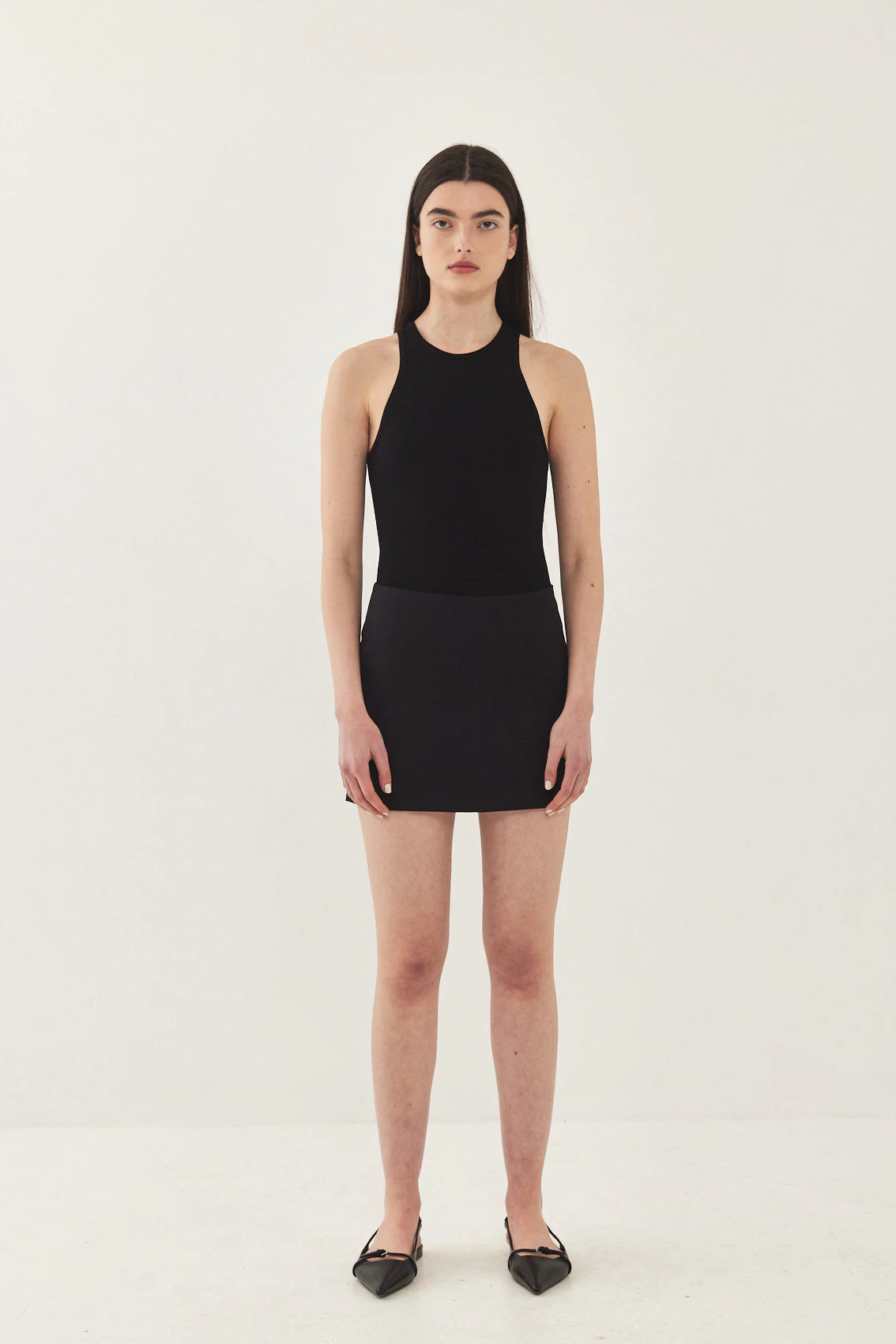 Open Back Ribbed Bodysuit - Image 2