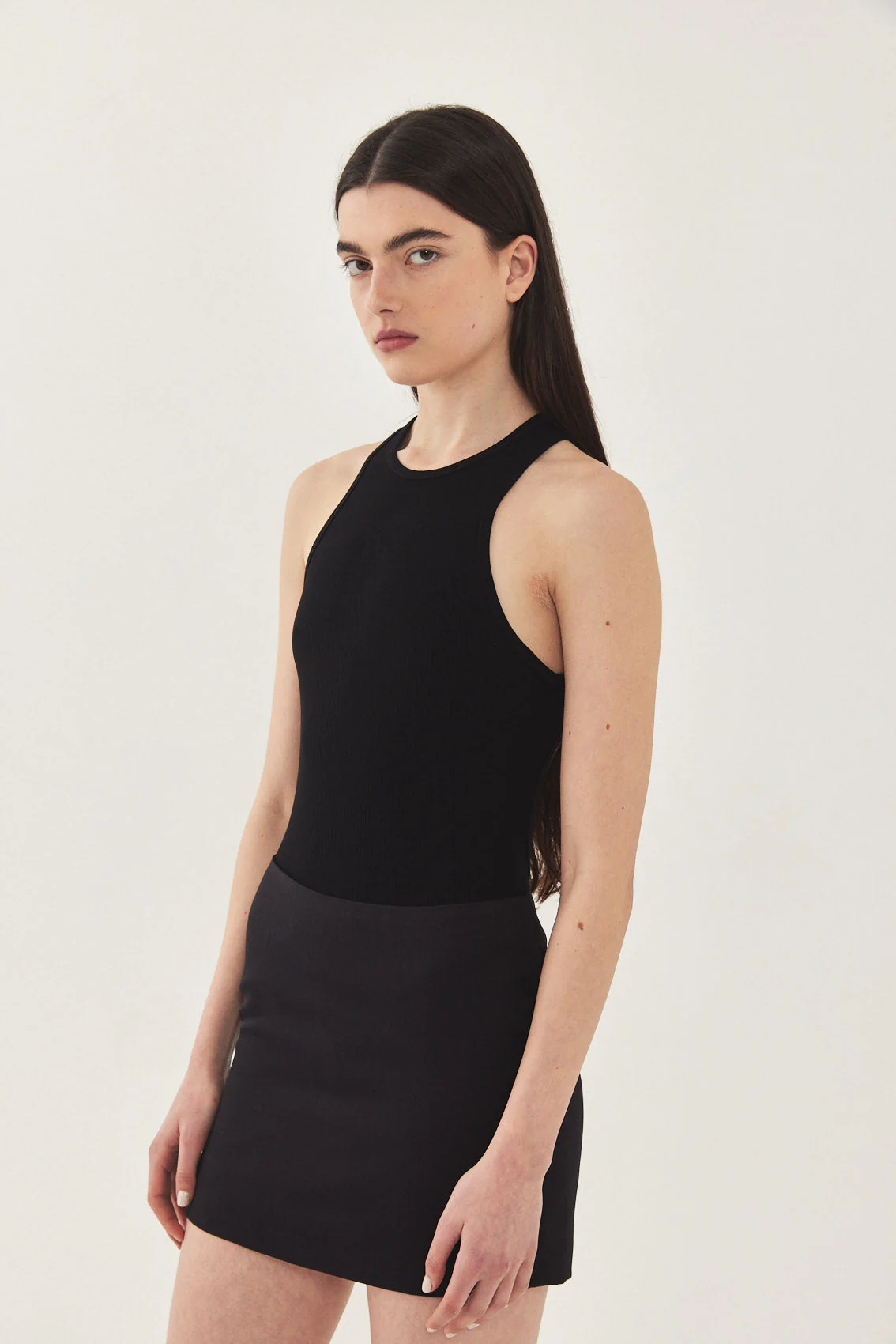 Open Back Ribbed Bodysuit - Image 3