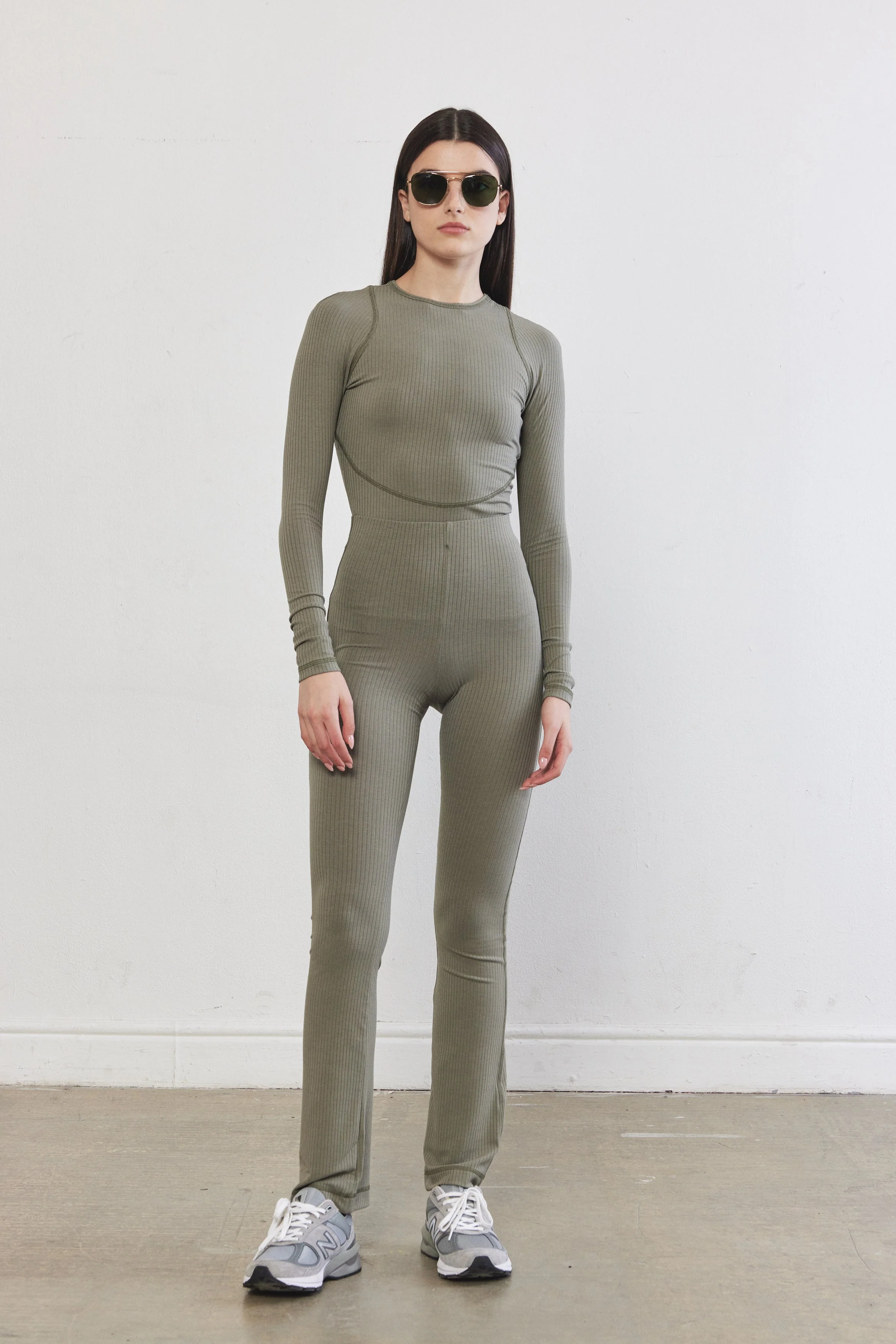 Open Back Ribbed Top - Image 3