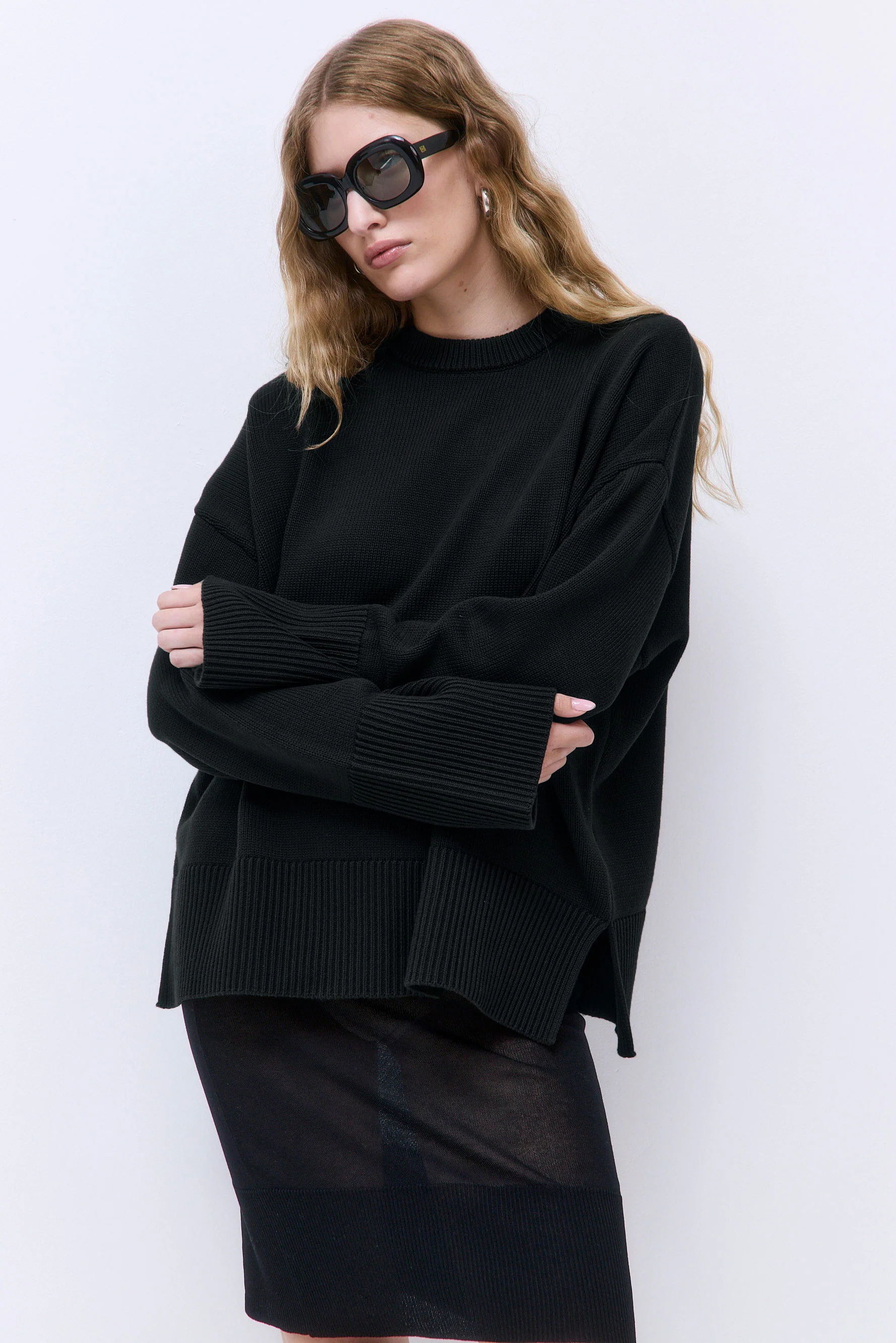 Oversized Crew Neck Jumper - Image 3