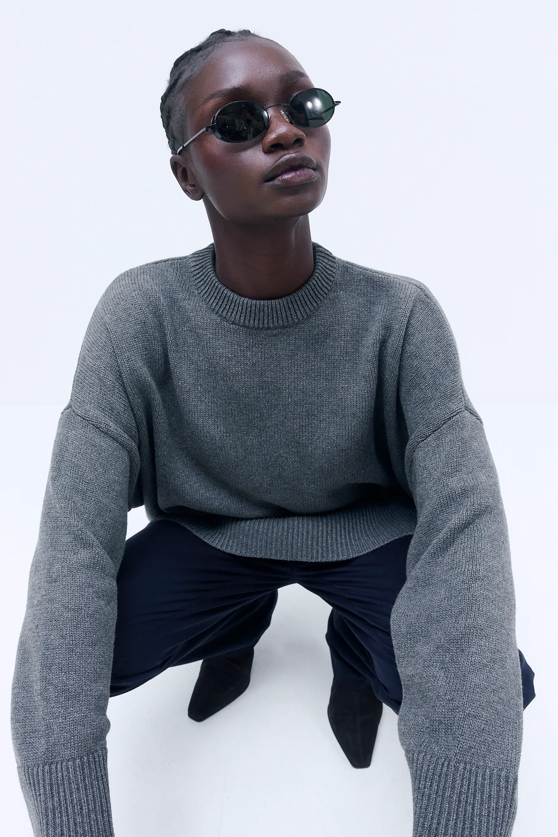 Oversized Crew Neck Jumper - Image 7