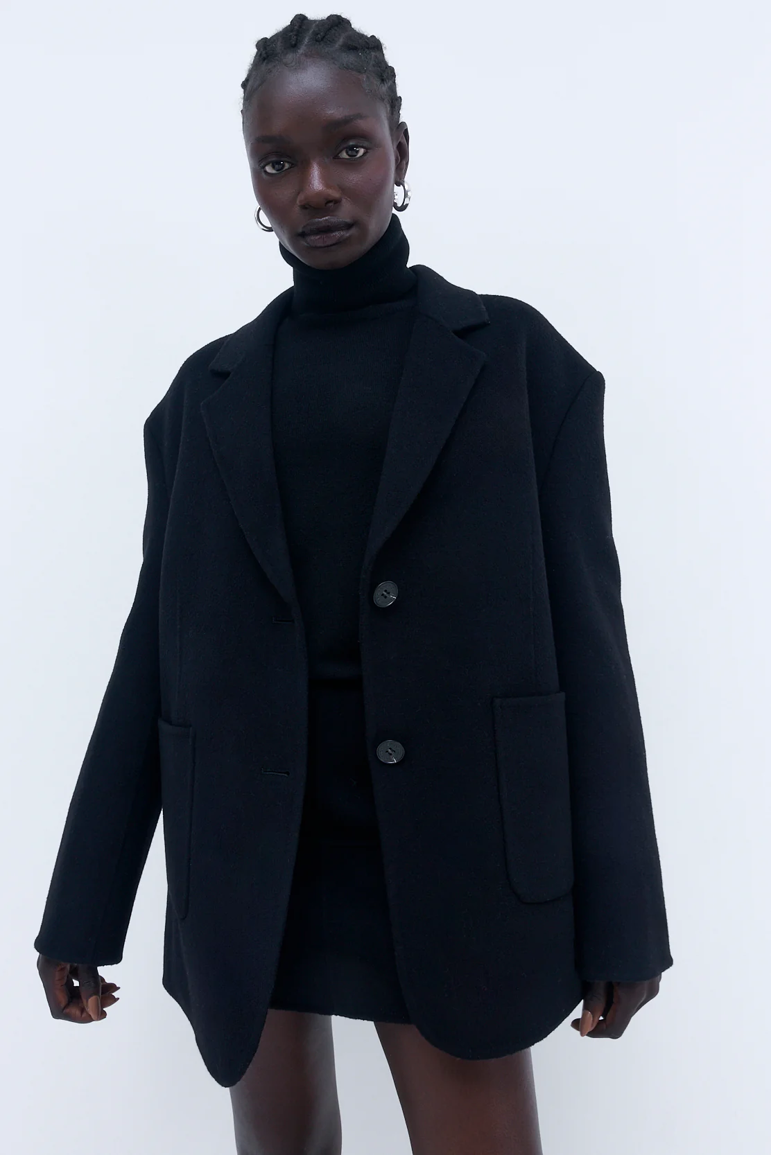Oversized Double Wool Blazer - Image 6