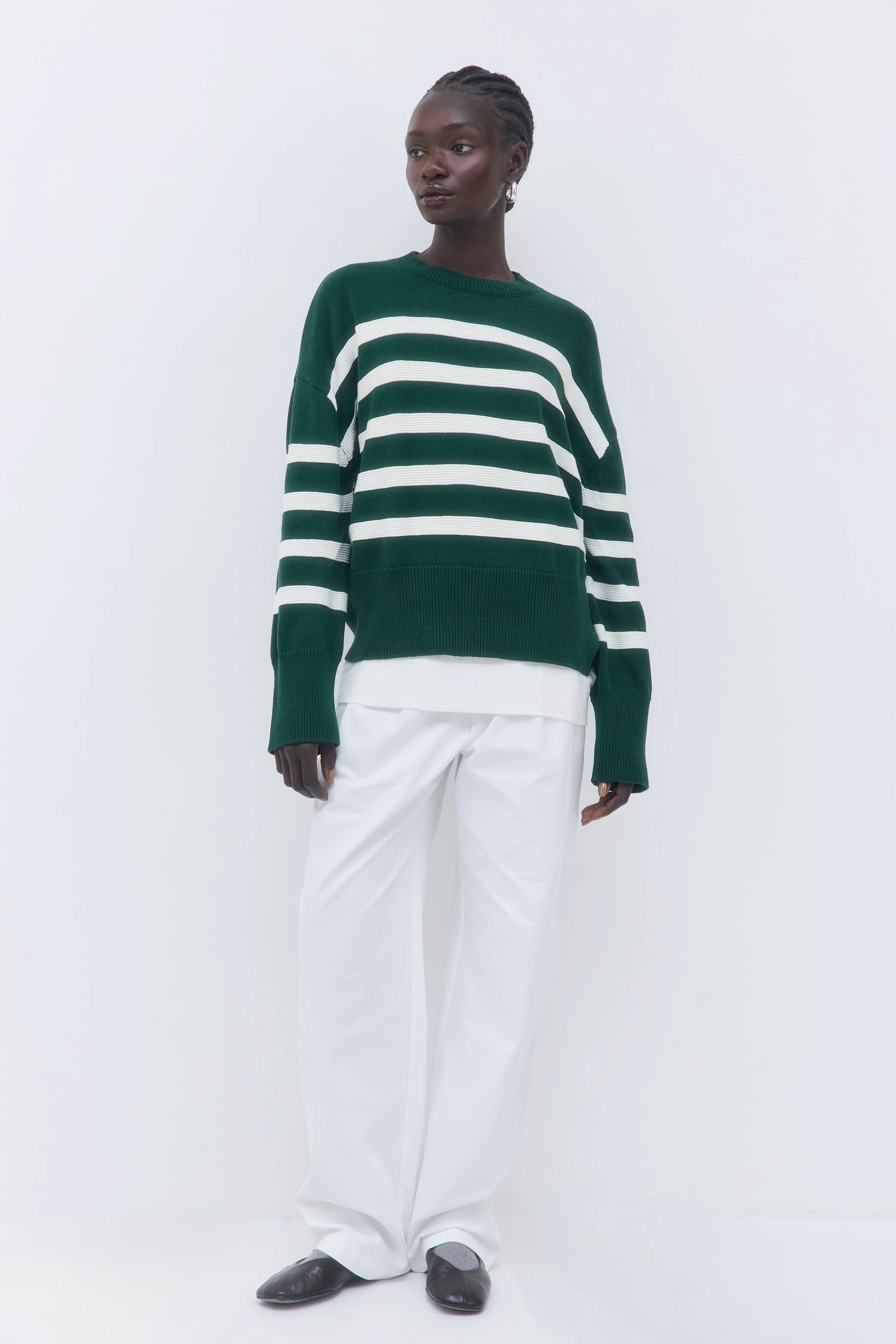 Oversized Striped Sweater - Image 2