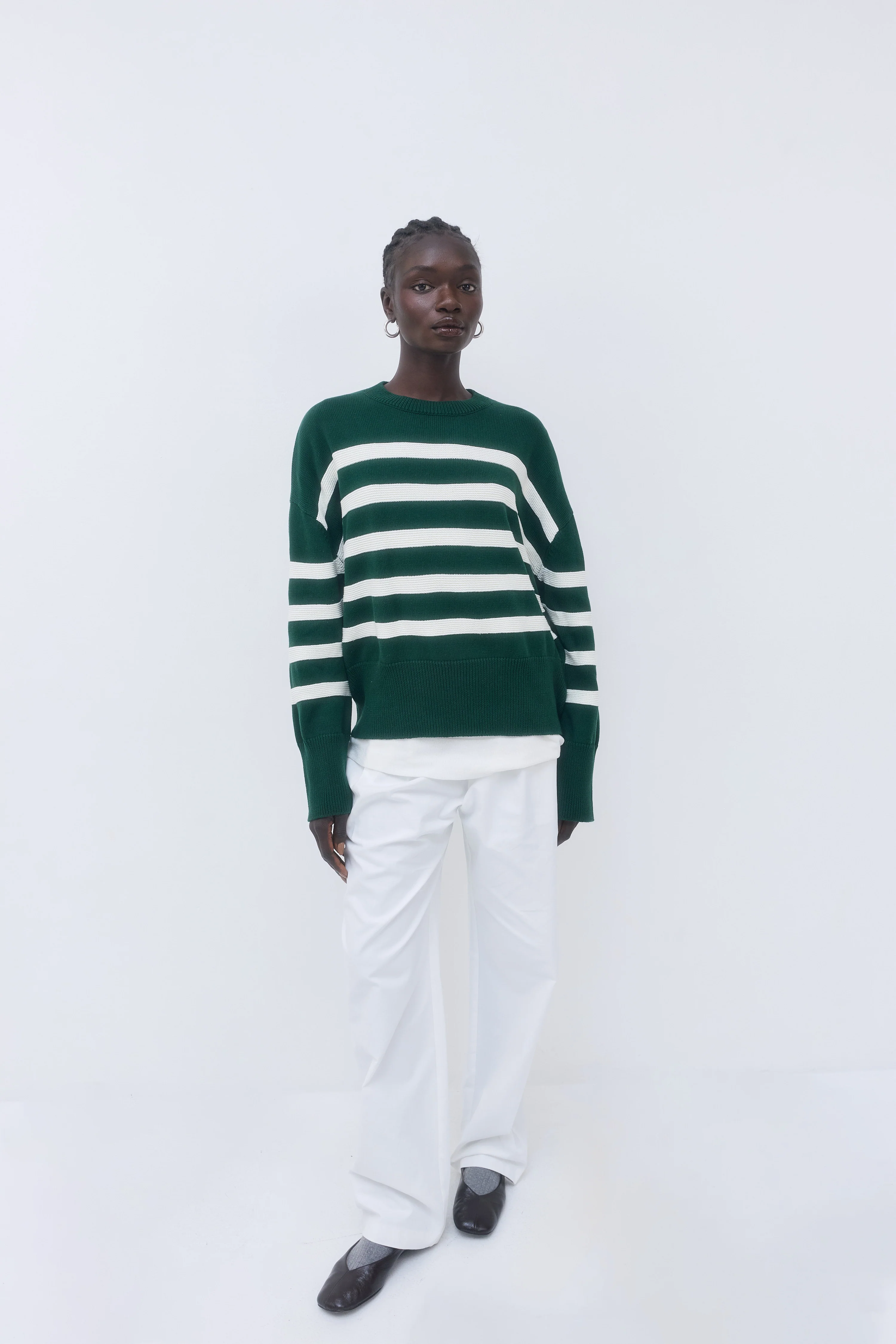 Oversized Striped Sweater - Image 3