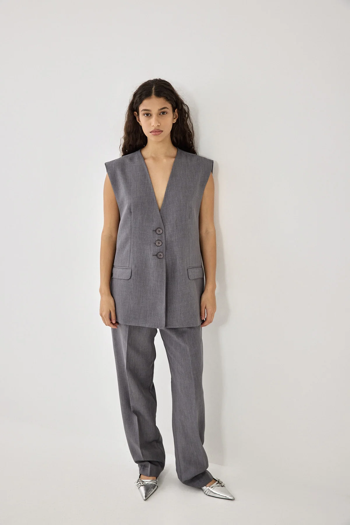 Oversized Tailored Daddy Vest - Image 3