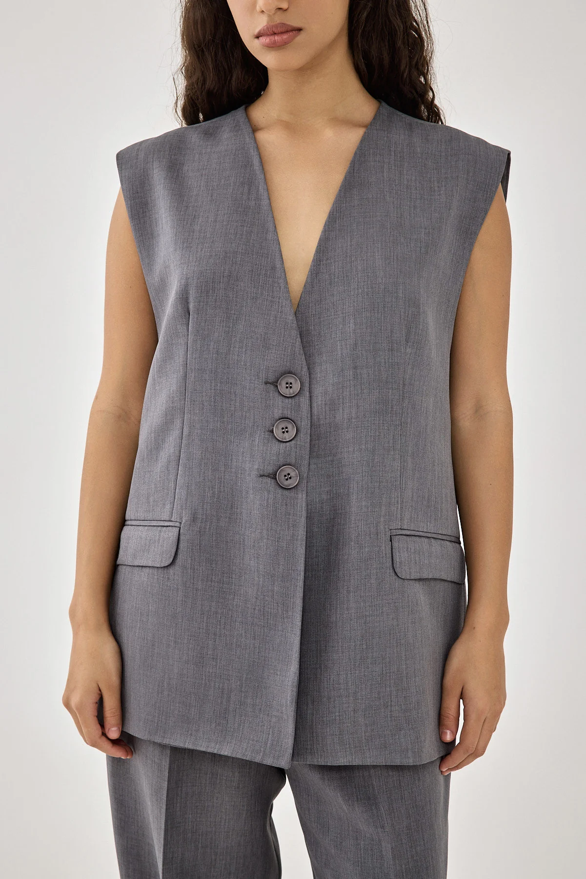 Oversized Tailored Daddy Vest - Image 7