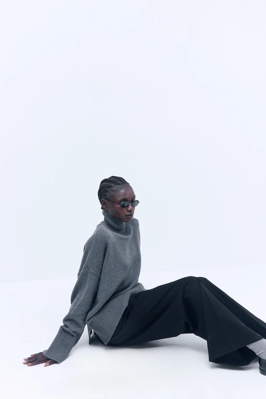 Oversized Turtleneck Jumper - Image 7