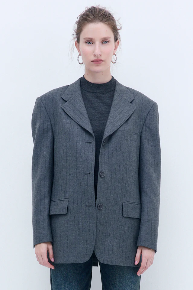 Oversized Wool Daddy Blazer