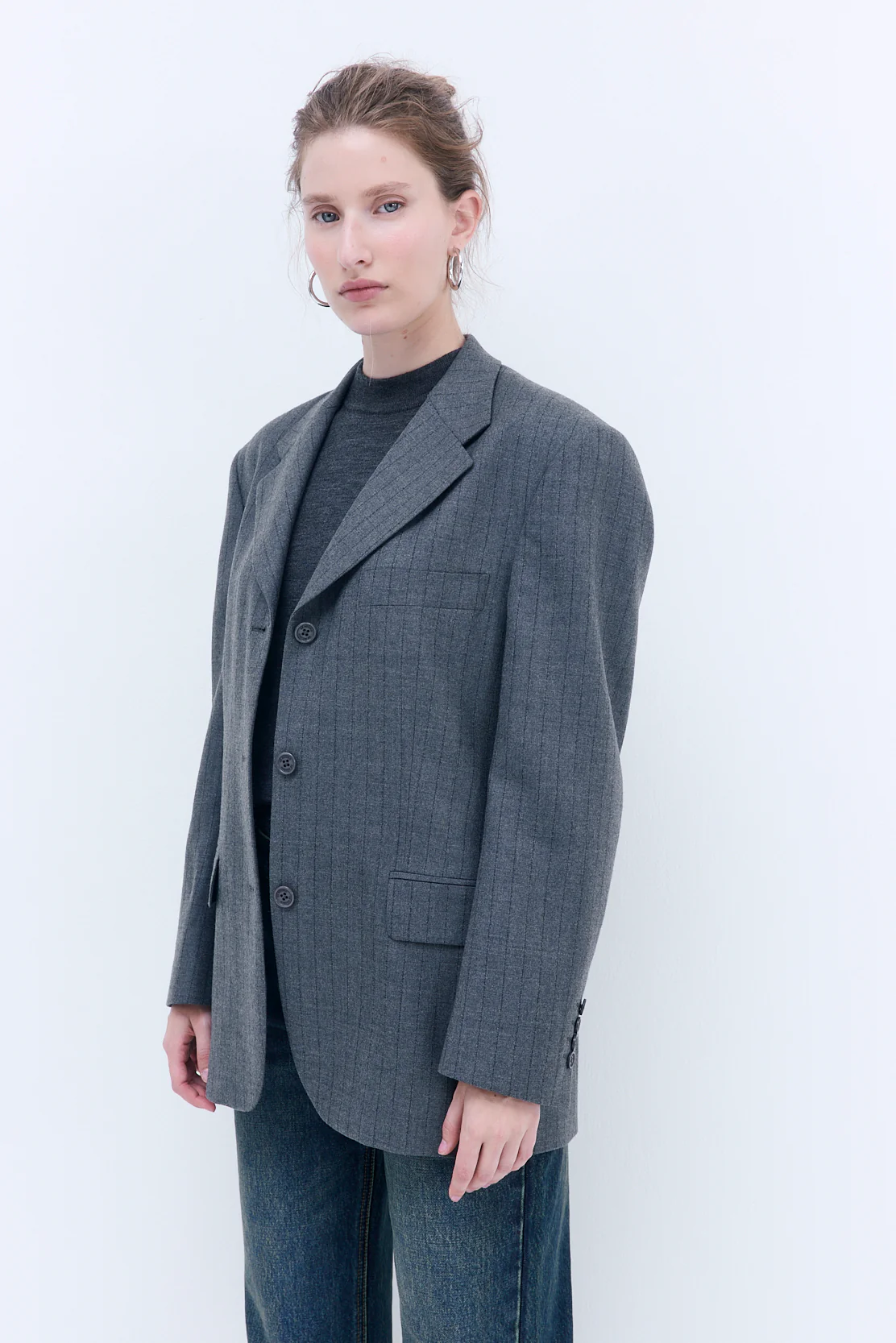 Oversized Wool Daddy Blazer - Image 4