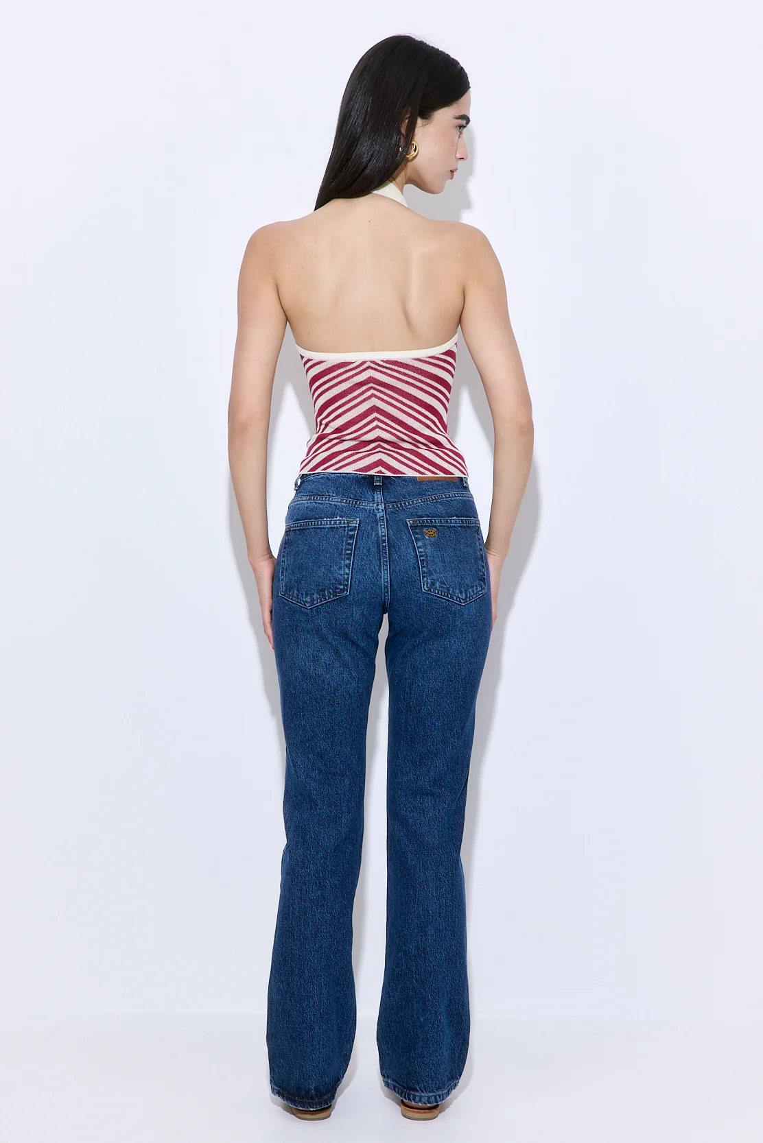 Pattern Knitted Halter Neck Top - Image 6
