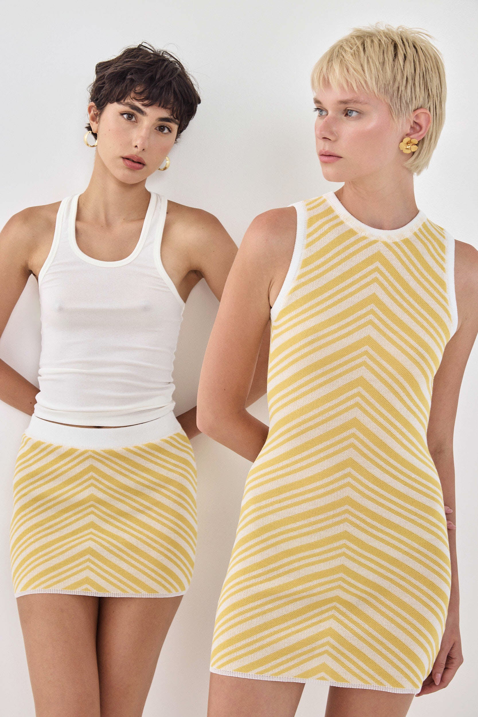 Pattern Knitted Mini Skirt - Image 8