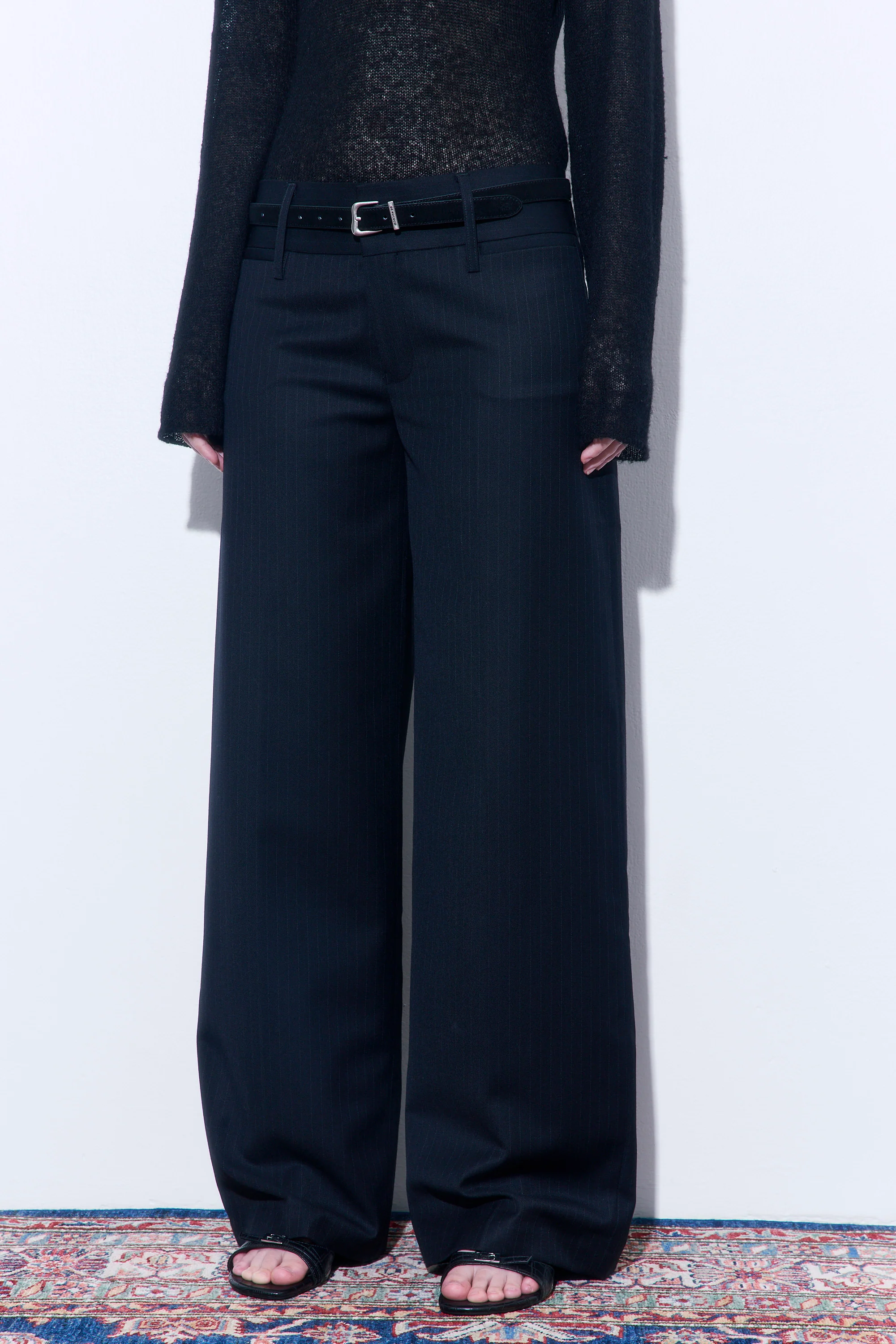 Pin Striped Tailored Pants - Image 2