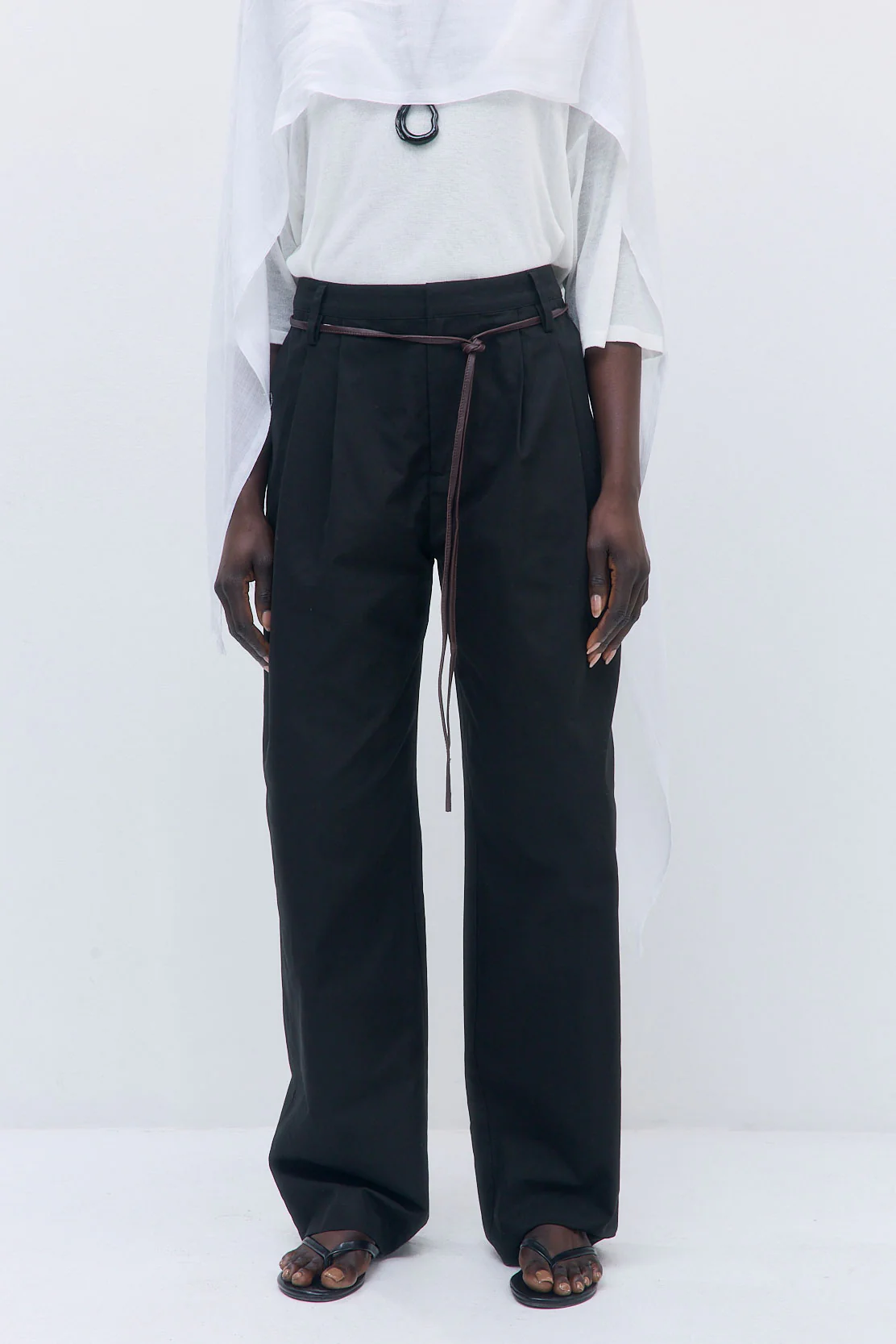 Pleated Barrel Pants - Image 2