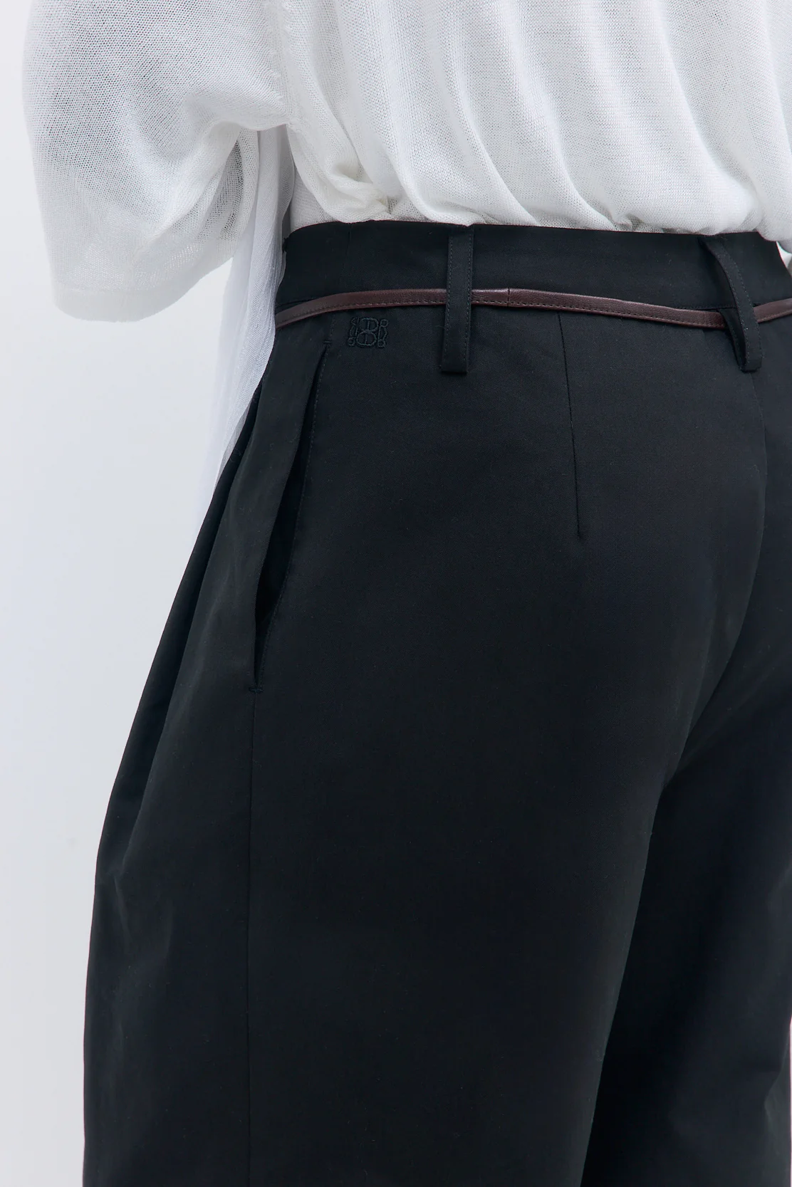 Pleated Barrel Pants - Image 6