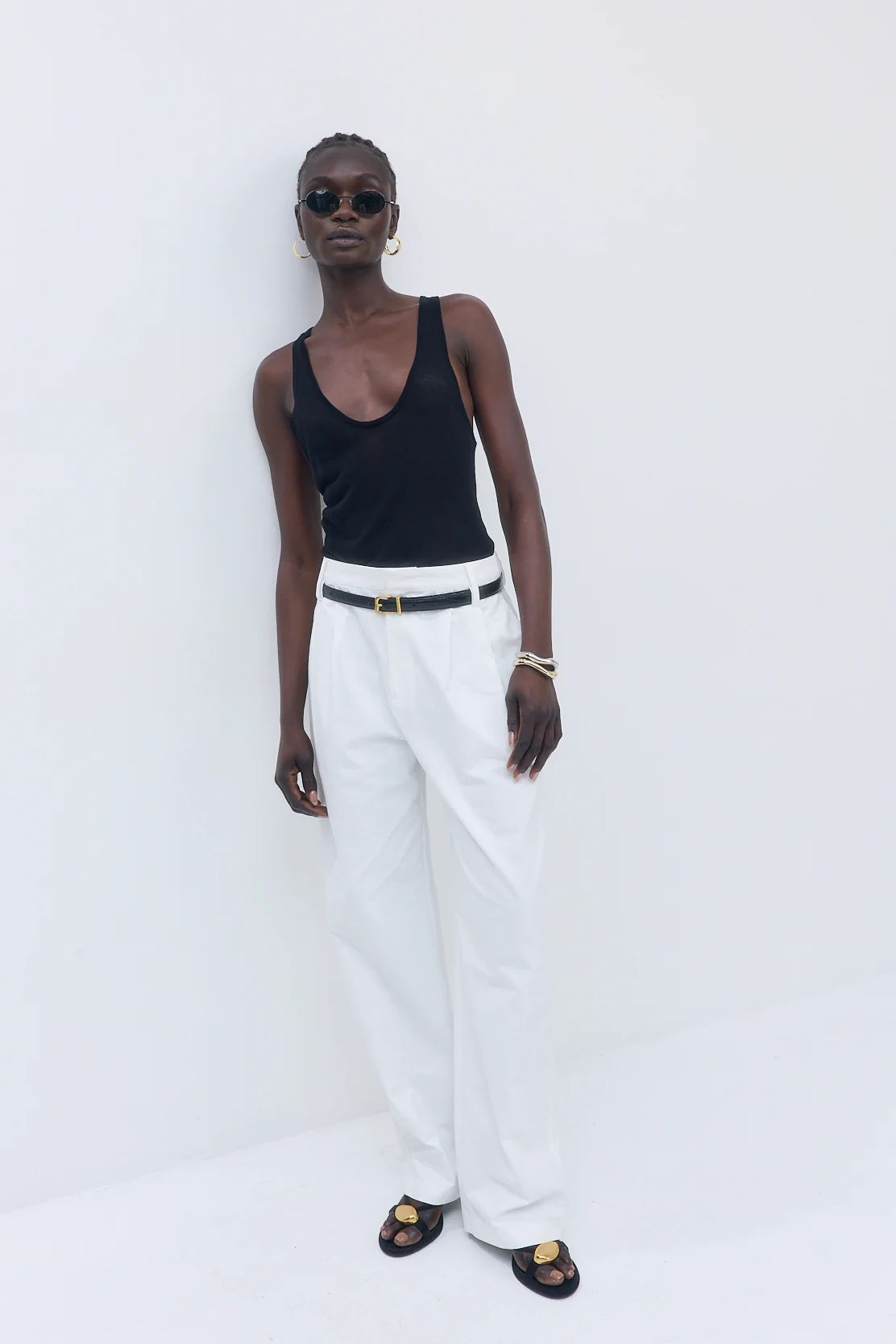 Pleated Barrel Pants - Image 3