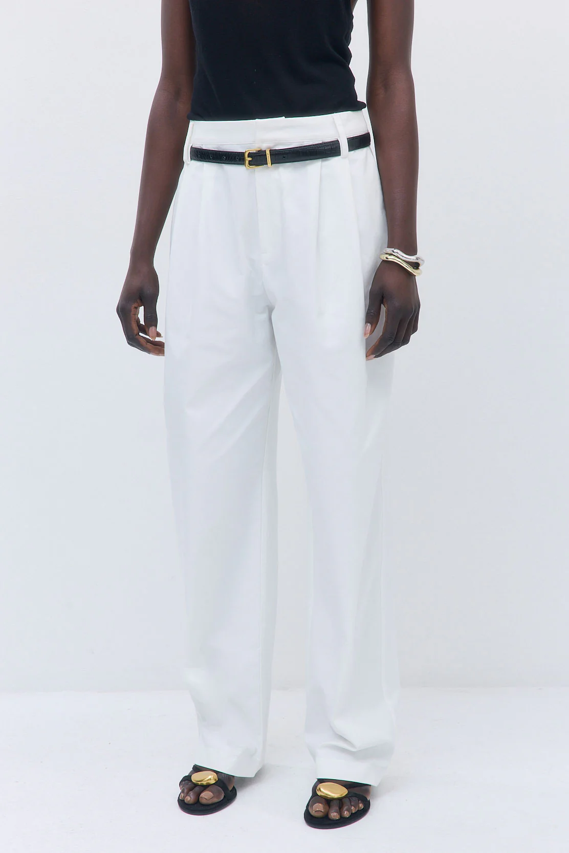 Pleated Barrel Pants - Image 4