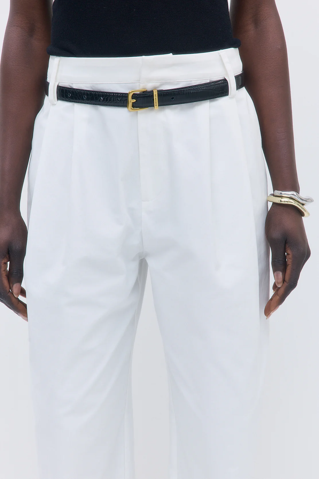 Pleated Barrel Pants - Image 6