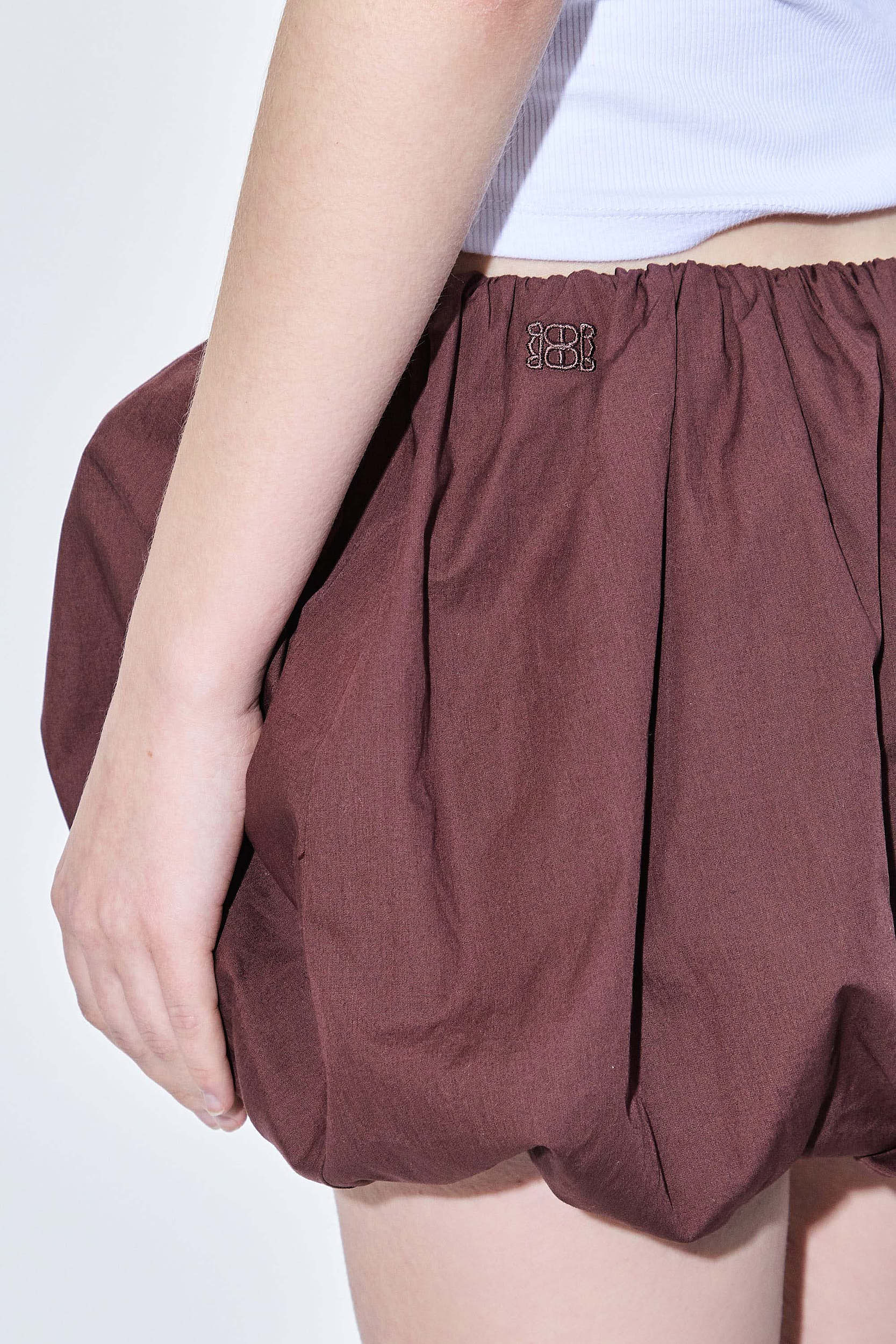 Poplin Bubble Mini Skirt - Image 6