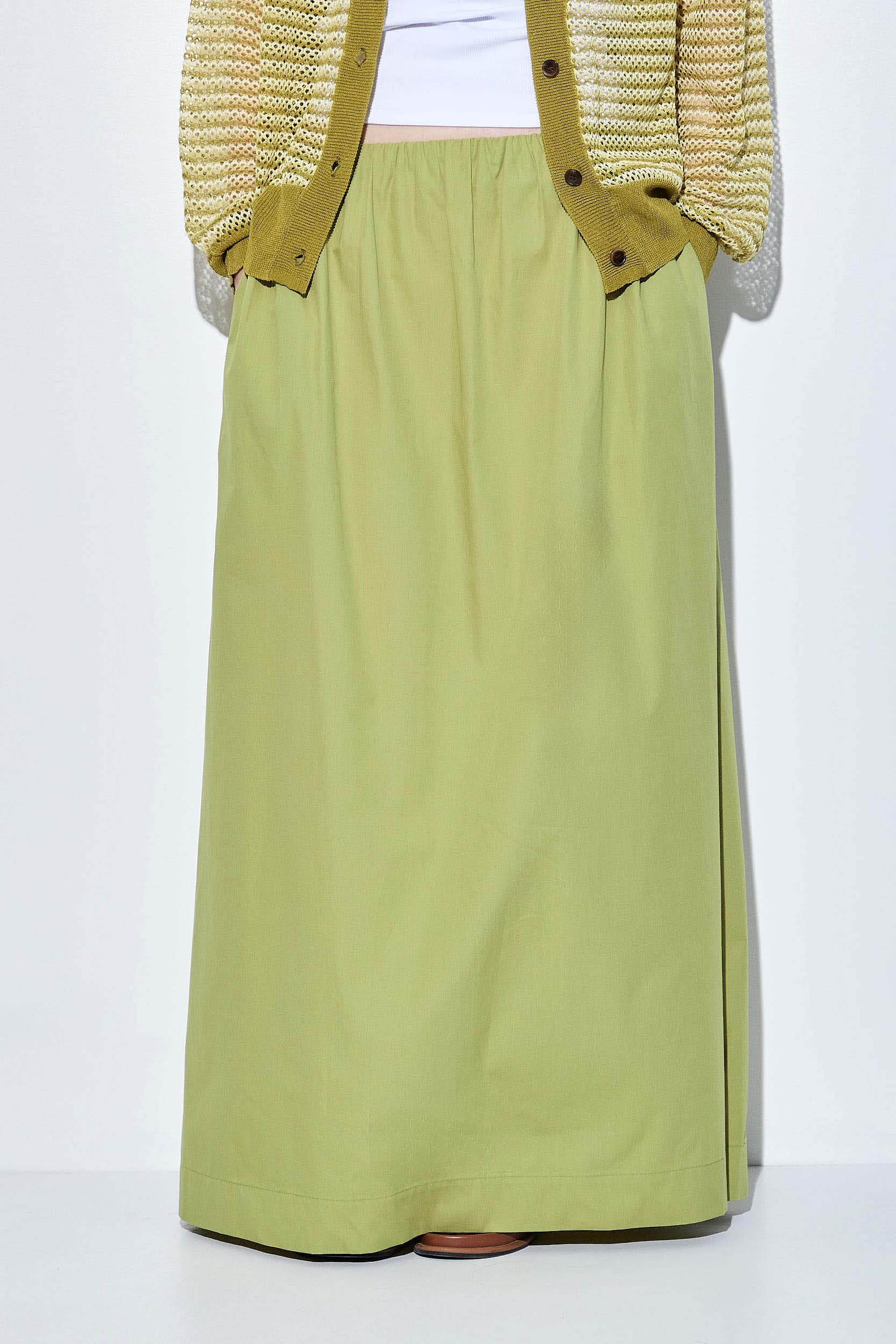 Poplin Volume Maxi Skirt - Image 2