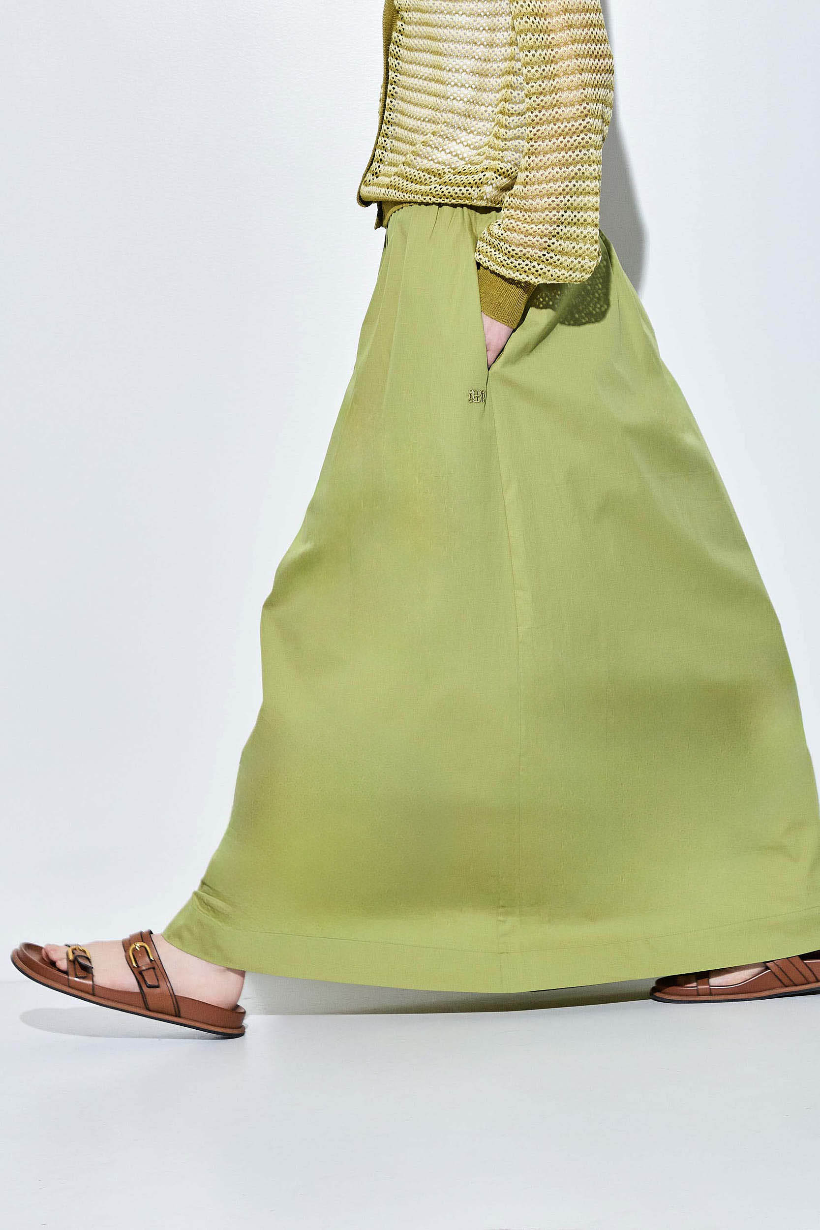 Poplin Volume Maxi Skirt - Image 7