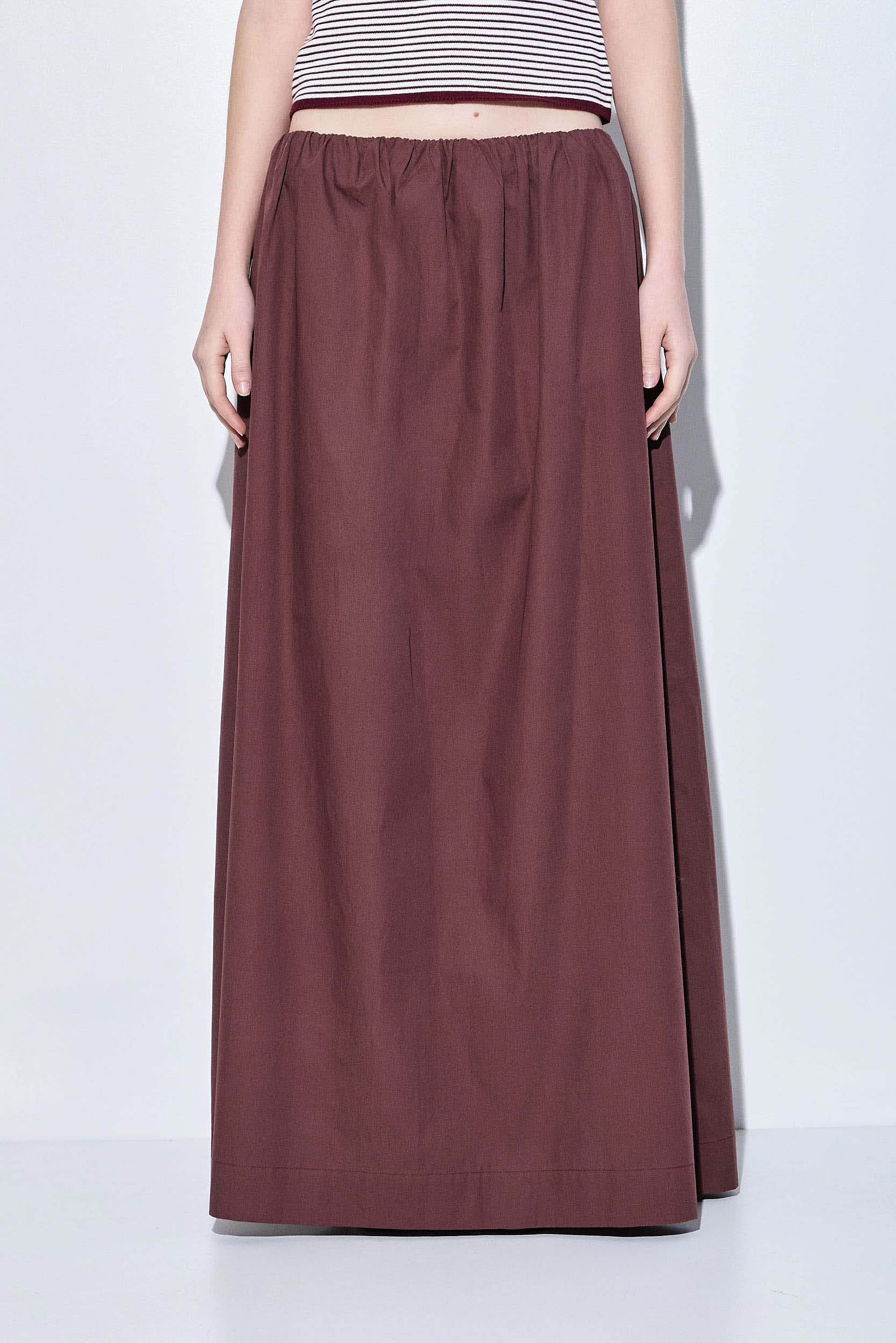 Poplin Volume Maxi Skirt - Image 2