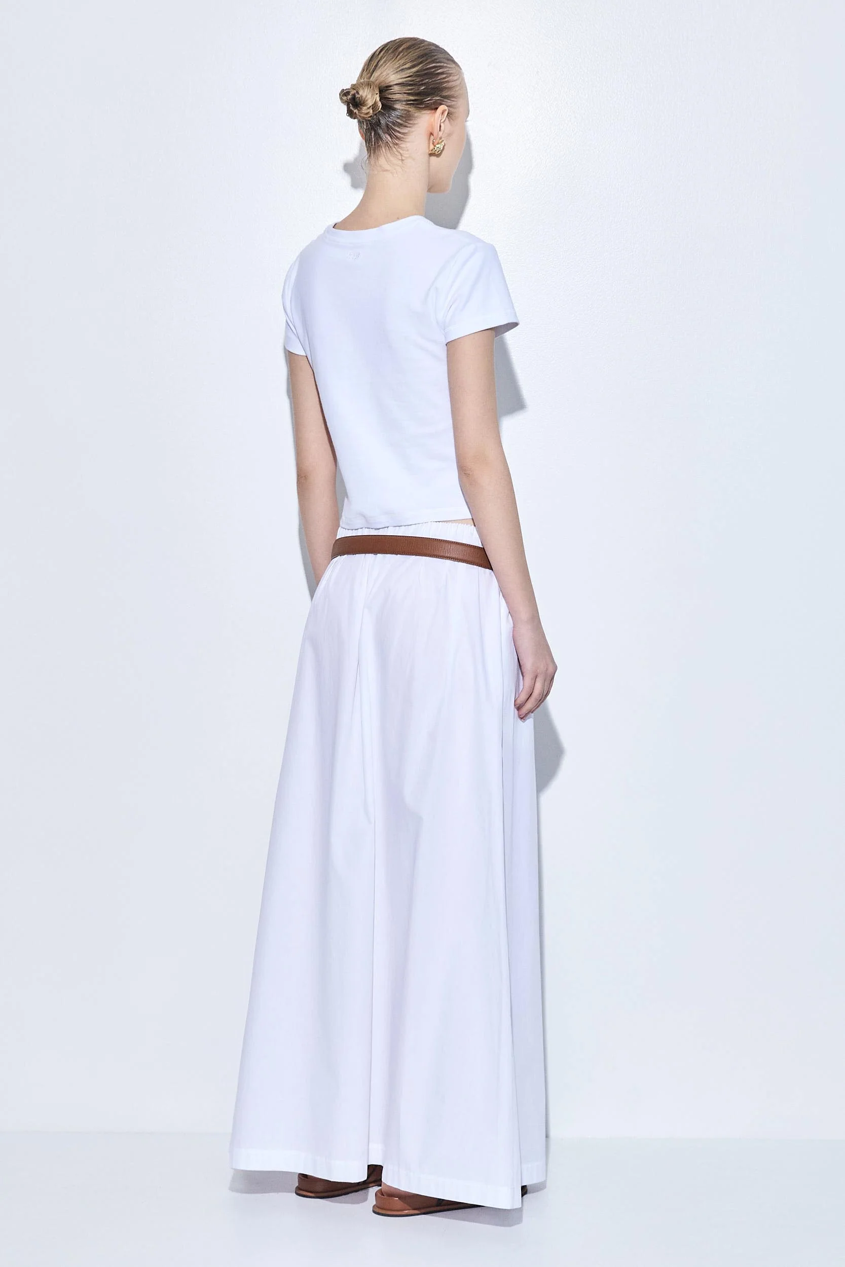 Poplin Volume Maxi Skirt - Image 5