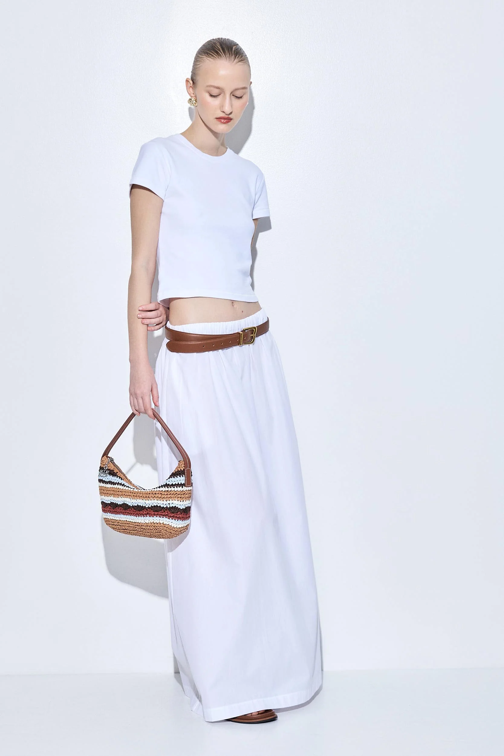 Poplin Volume Maxi Skirt - Image 6